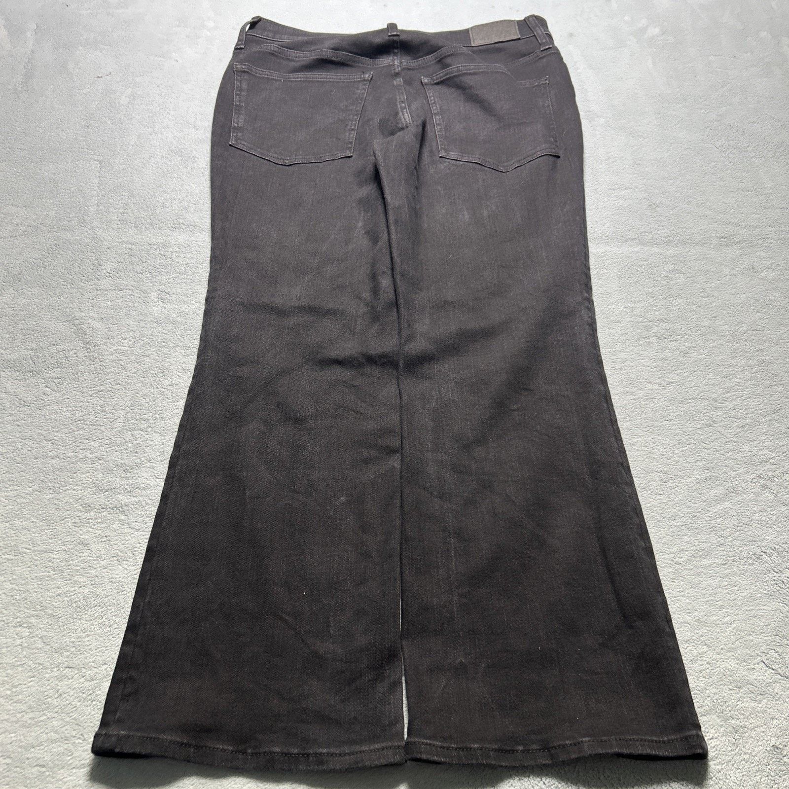 Madewell Beyond Baggy Jeans Womens 31 34x27 Dojo Black Hamilton Wide Size 31" - 3 Thumbnail