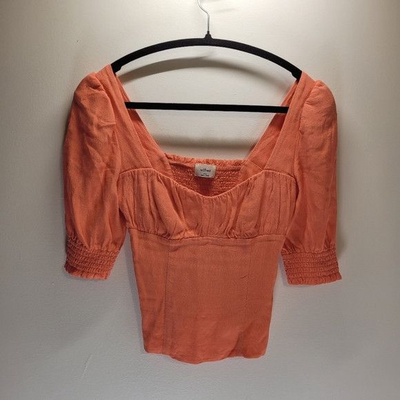Aritzia Wilfred Aritzia Pandora prairie blouse fresco pink - xxs Size XXS / US 00 / IT 34 - 1 Thumbnail