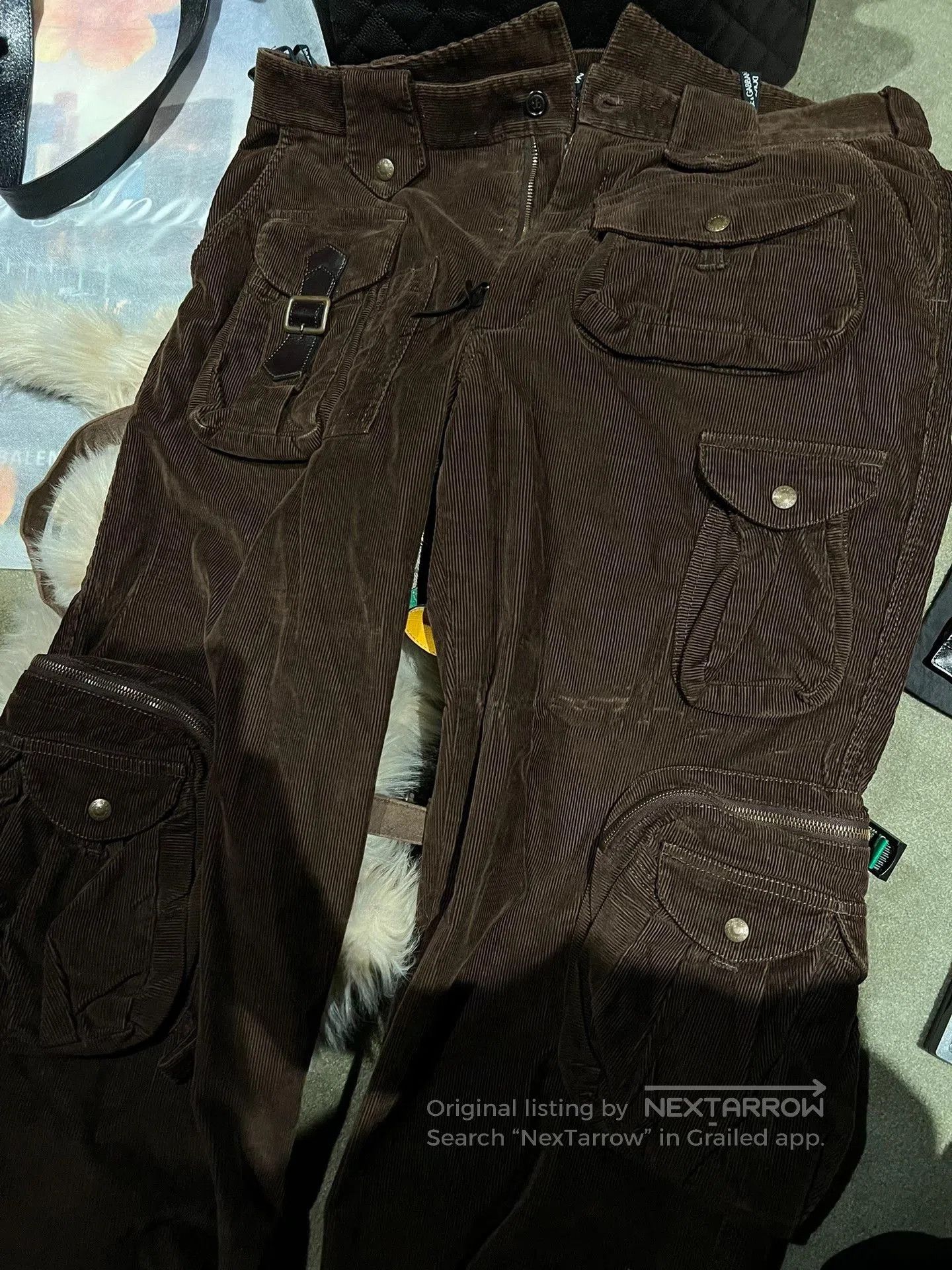 Dolce & Gabbana Dolce&Gabbana SS03 Cargo Corduroy Pants. Size US 26 / EU 42 - 2 Thumbnail