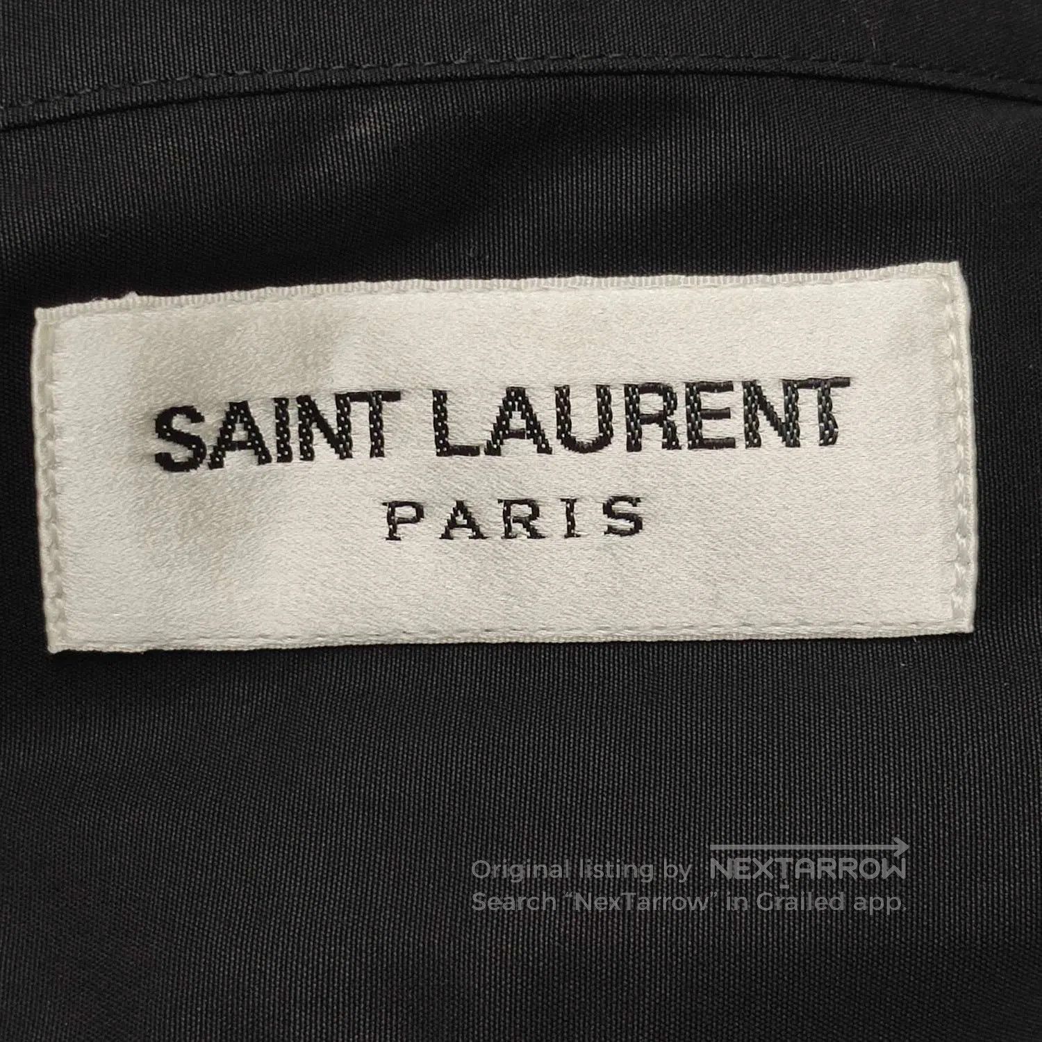 Saint Laurent Paris Saint Laurent Cotton Lapel Button Long-Sleeve Coat 46. Size US XXS / EU 40 - 7 Thumbnail