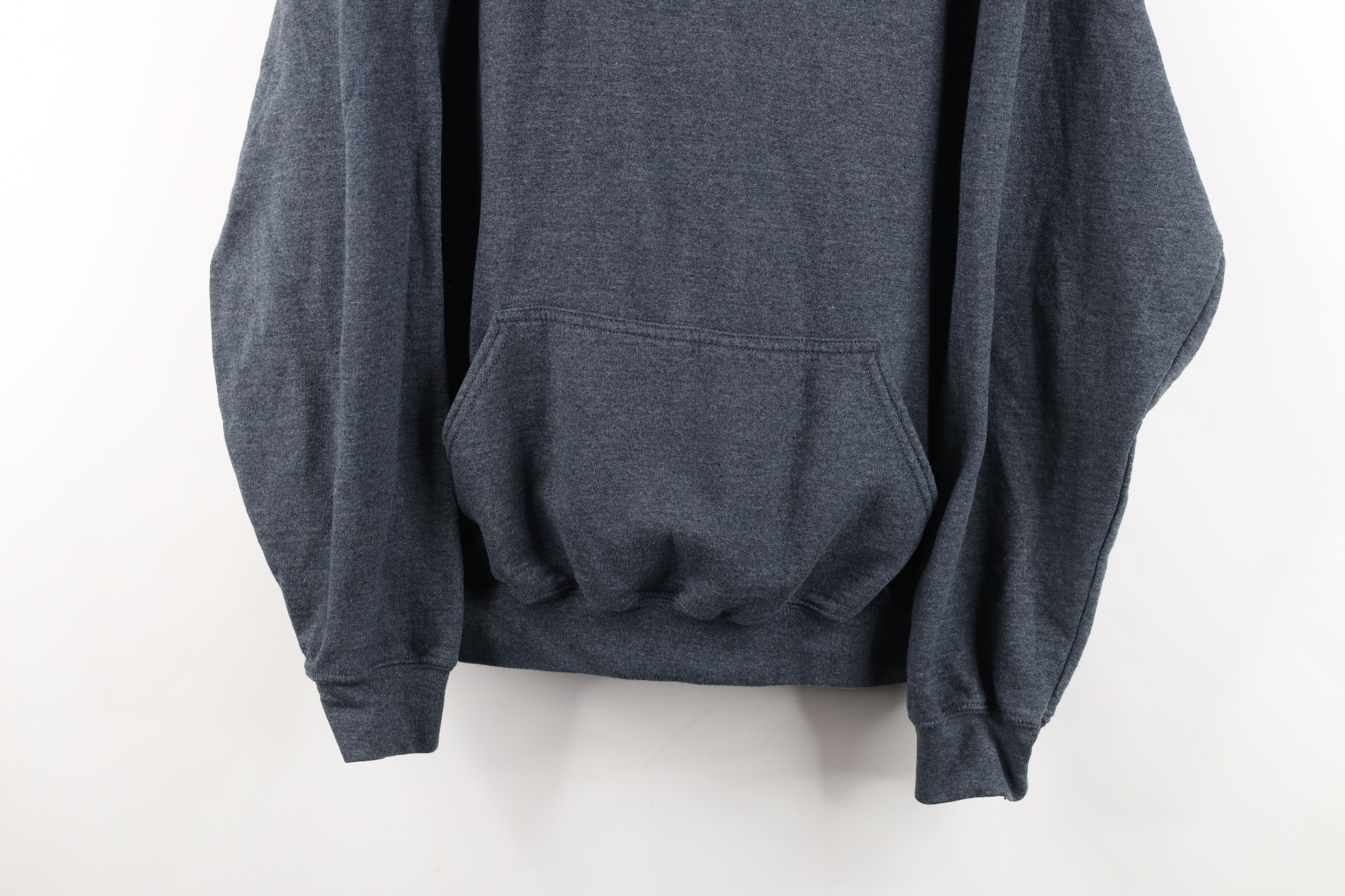 Vintage Vintage 90s Y2K Streetwear Boxy Fit Hoodie Sweatshirt Gray Size US XXL / EU 58 / 5 - 3 Thumbnail