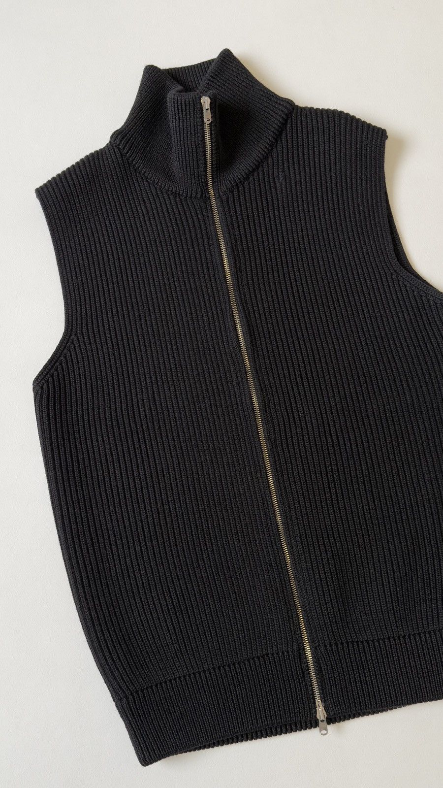 Maison Margiela A/W 06 Black Drivers Zip Sweater Vest Size US M / EU 48-50 / 2 - 8 Thumbnail