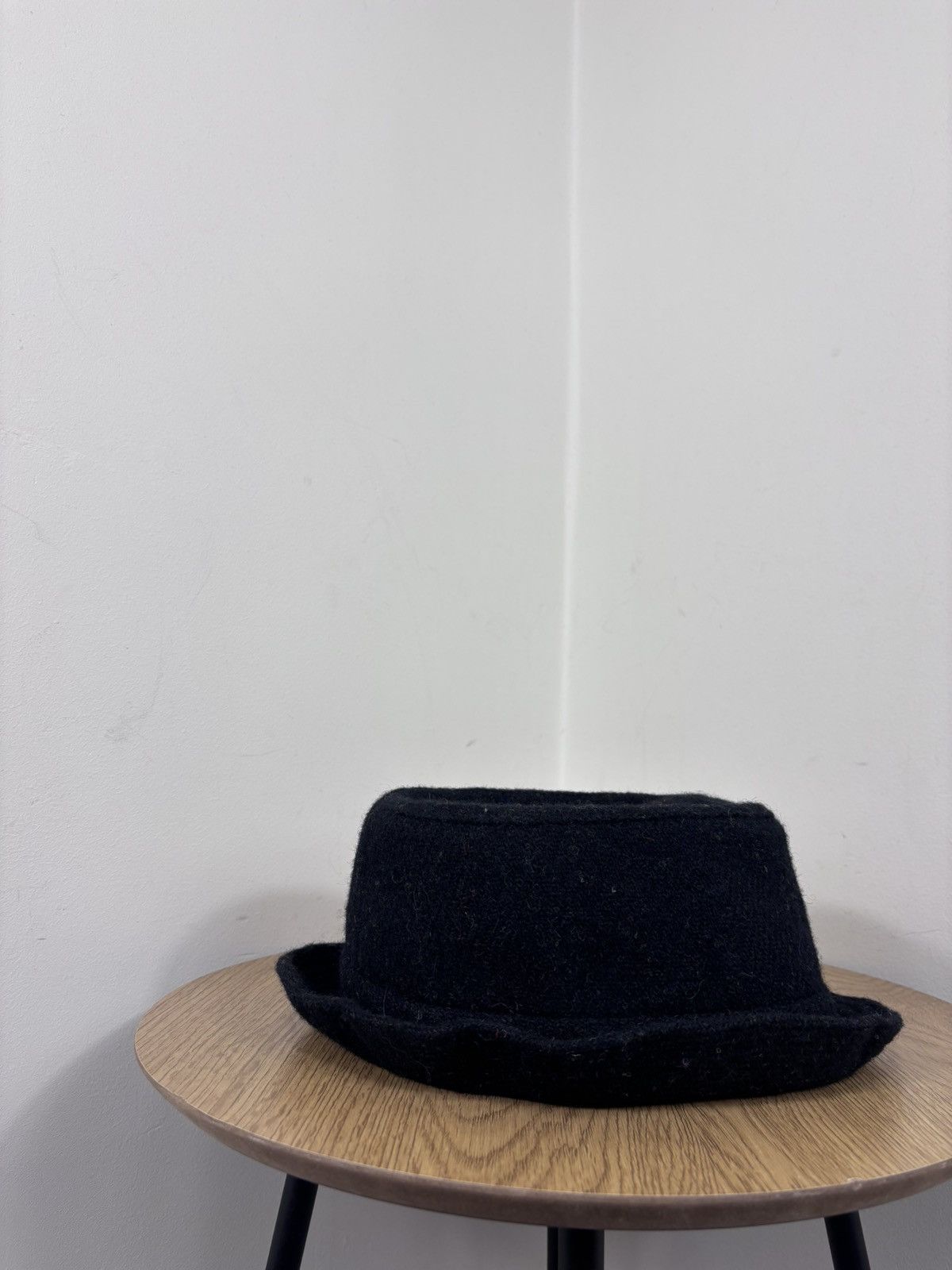 Harris Tweed Lierys Harris Tweed Black Wool Trilby Fedora Hat Size ONE SIZE - 4 Thumbnail