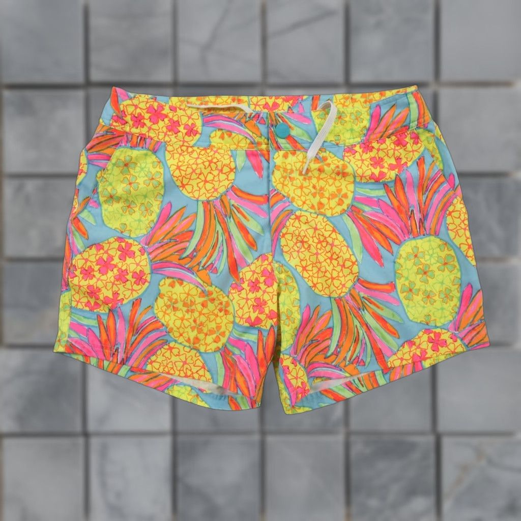 Chubbies Chubbies Men’s Swim Shorts Bottom M Pineapple Printed? Solid Multicolor Stretch Lined Beach Outdoor 90s? Lifeguard Surfing Mens Size US 31 - 1 Thumbnail