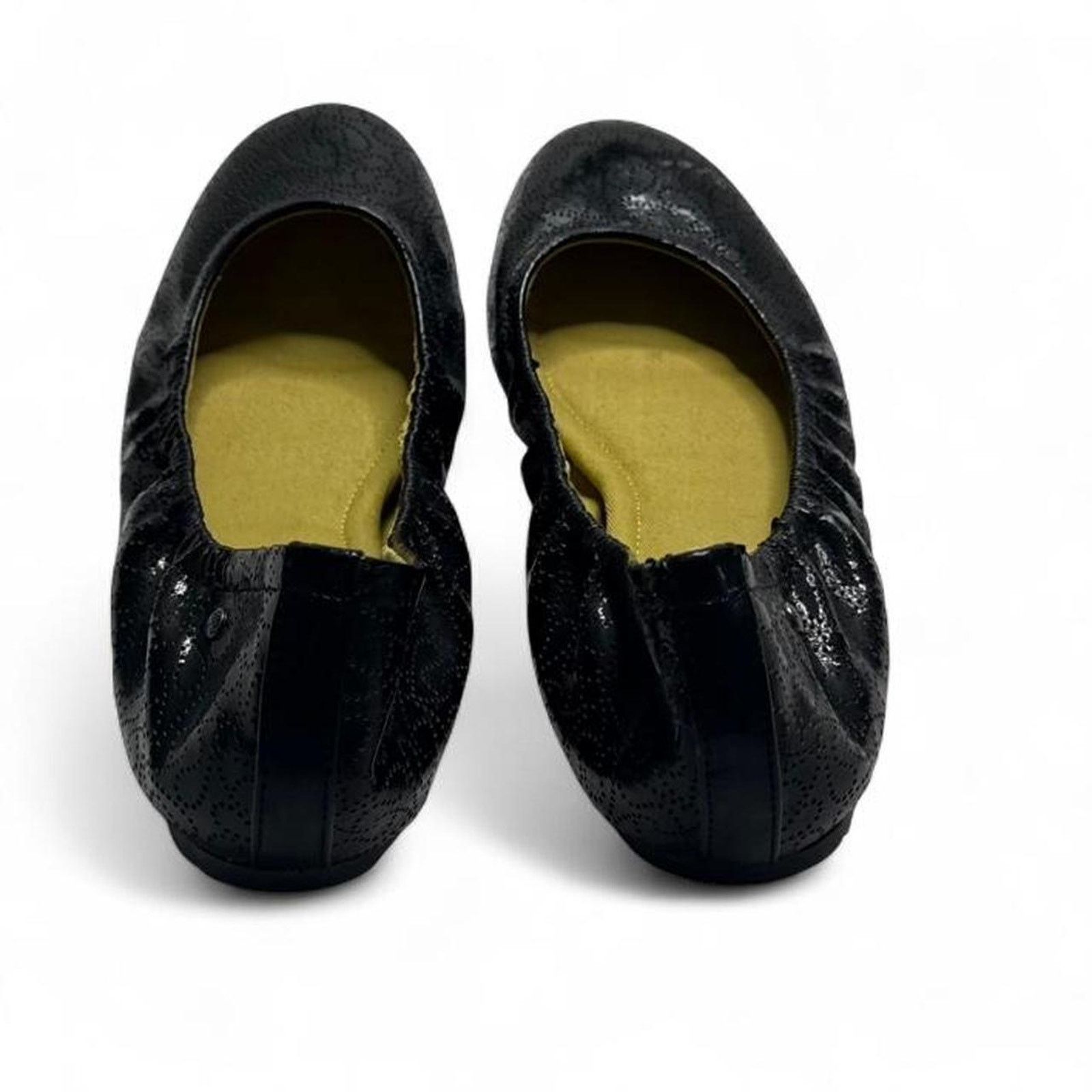 Vera Wang Simply Vera Wang Patterned Black leather ballet flats size 8 Size US 8 / IT 38 - 7 Thumbnail