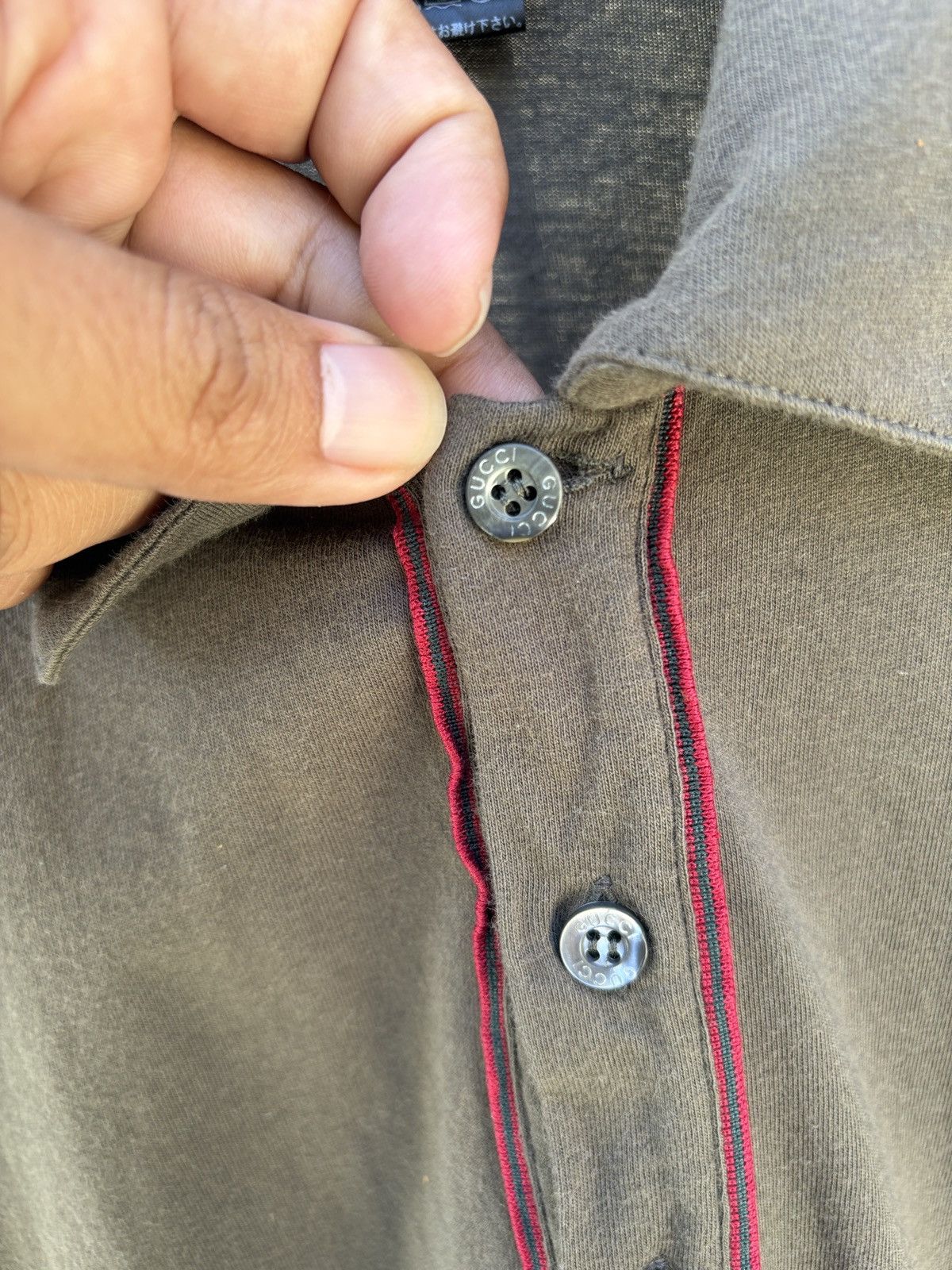 Gucci Gucci olive green polo shirt Size US M / EU 48-50 / 2 - 6 Thumbnail