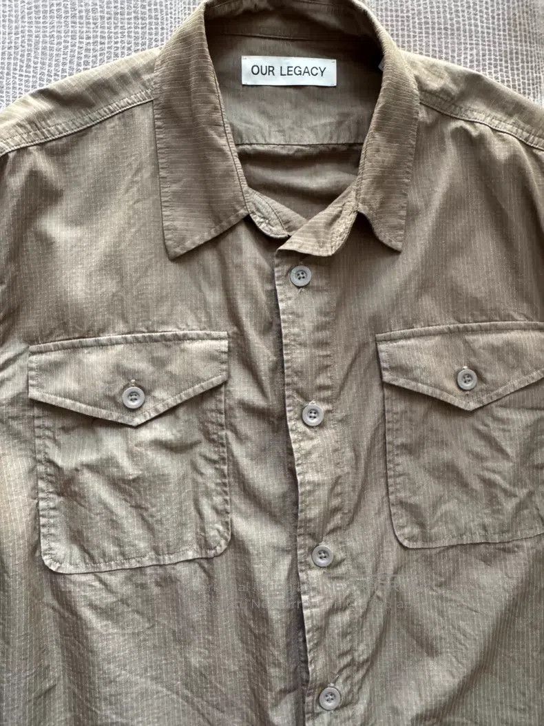 Our Legacy Our Legacy Workwear Style Long Sleeve Shirt Gray Green Size US M / EU 48-50 / 2 - 8 Thumbnail