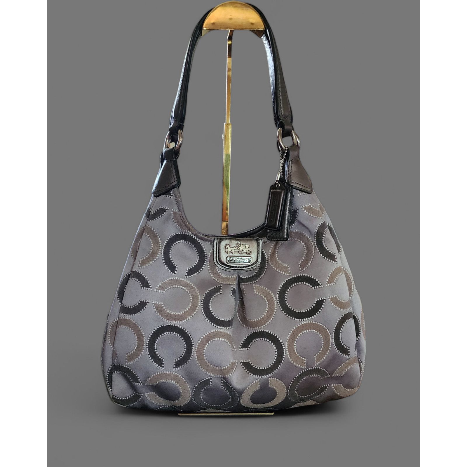 Coach Coach Madison Maggie Hobo Bag Gunmetal gray leather wallet Size ONE SIZE - 4 Thumbnail