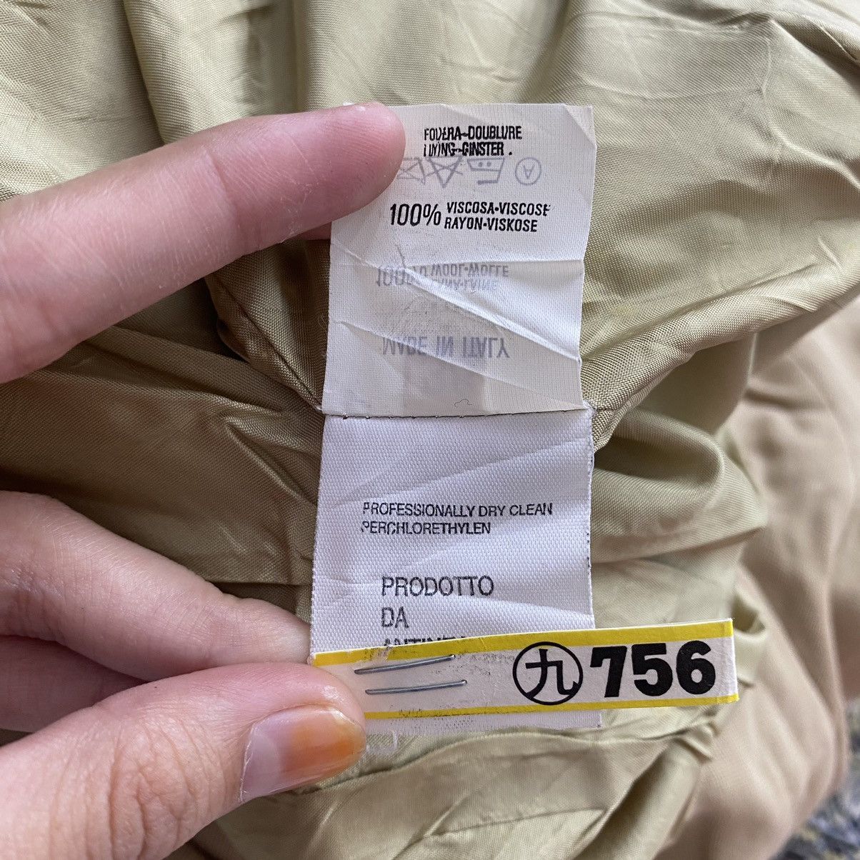 Emporio Armani EMPORIO ARMANI Italian Brand Button Up Beige Blazer Coat Size XS / US 0-2 / IT 36-38 - 7 Thumbnail