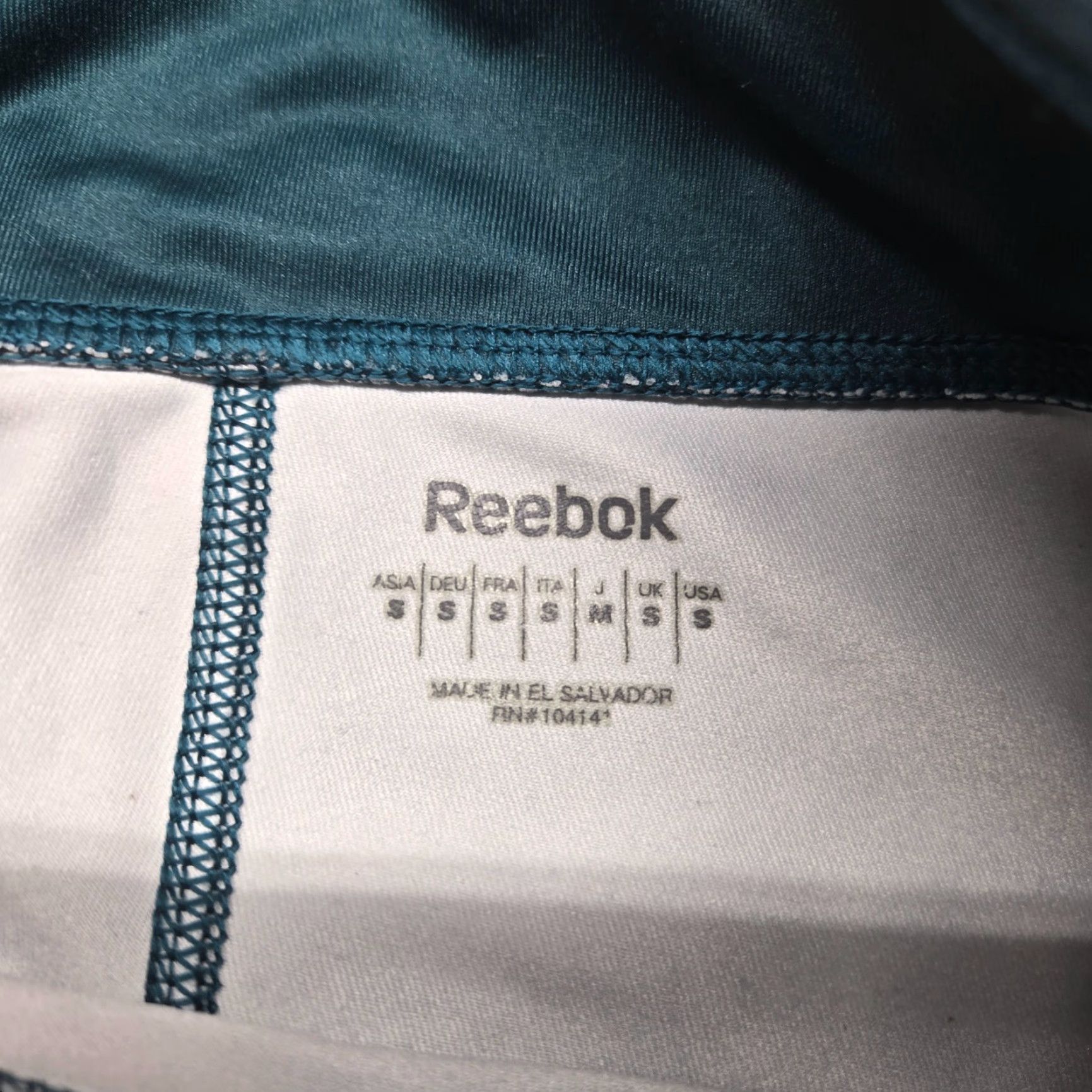 Reebok Reebok Leggings Adult Small Blue Stretch Athletic Yoga Pants Womens Size 28" / US 6 / IT 42 - 3 Thumbnail