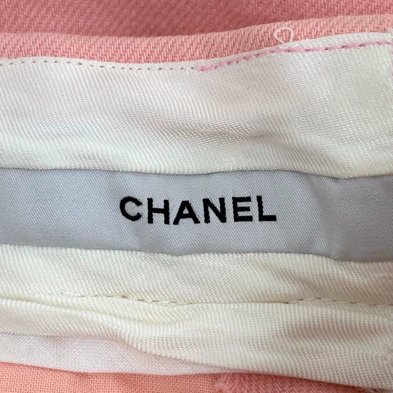 Chanel Chanel Cuba Series Pink Cotton Casual Shorts 2506-Nextarrow Size 24" / US 00 / IT 34 - 5 Thumbnail