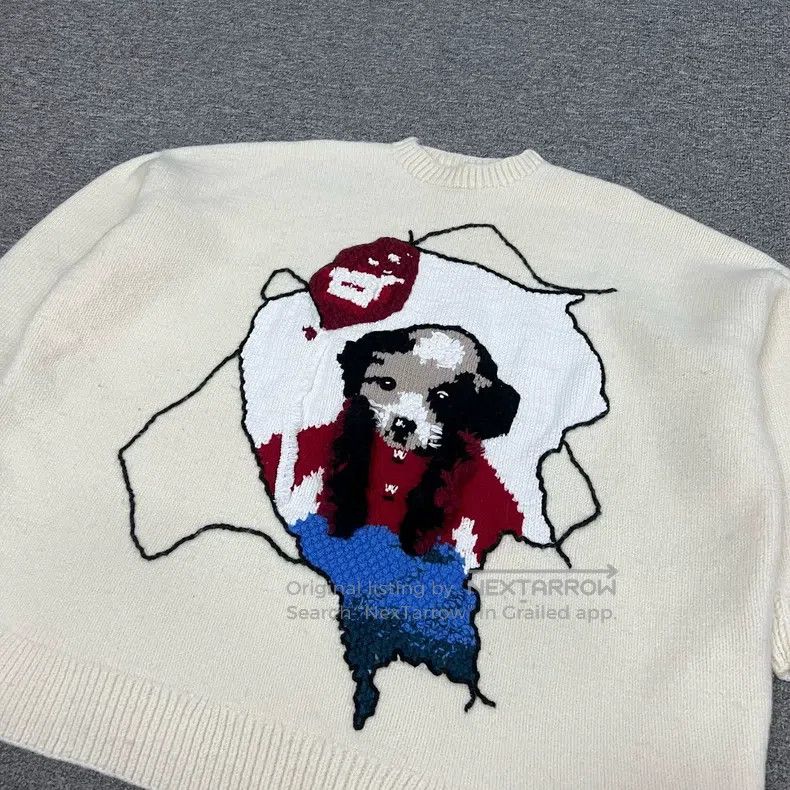 Loewe Loewe New Knitted Sweater with Dog Pattern Size M / US 6-8 / IT 42-44 - 4 Thumbnail