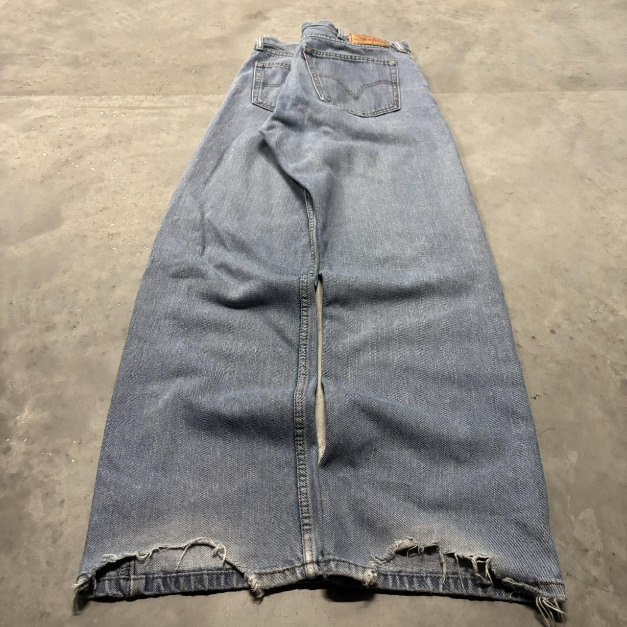 Levi's × Vintage Crazy Vintage Y2K/2000s Baggy Levis Light Wash Skater Denim Jeans! Size US 38 / EU 54 - 4 Thumbnail
