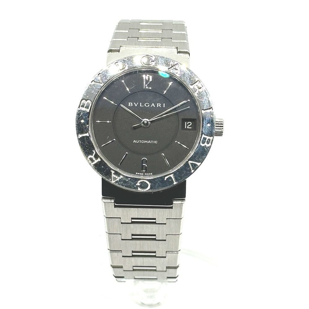 Bvlgari Bb33Sauto Bulgari Self-Winding Date Wristwatch Ss Men Silver