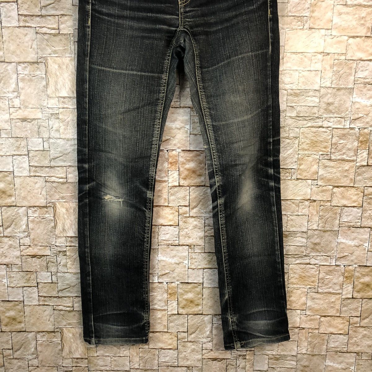 Japanese Brand Rush Nour Black Denim Pants #A1016 Size 28" / US 6 / IT 42 - 3 Thumbnail
