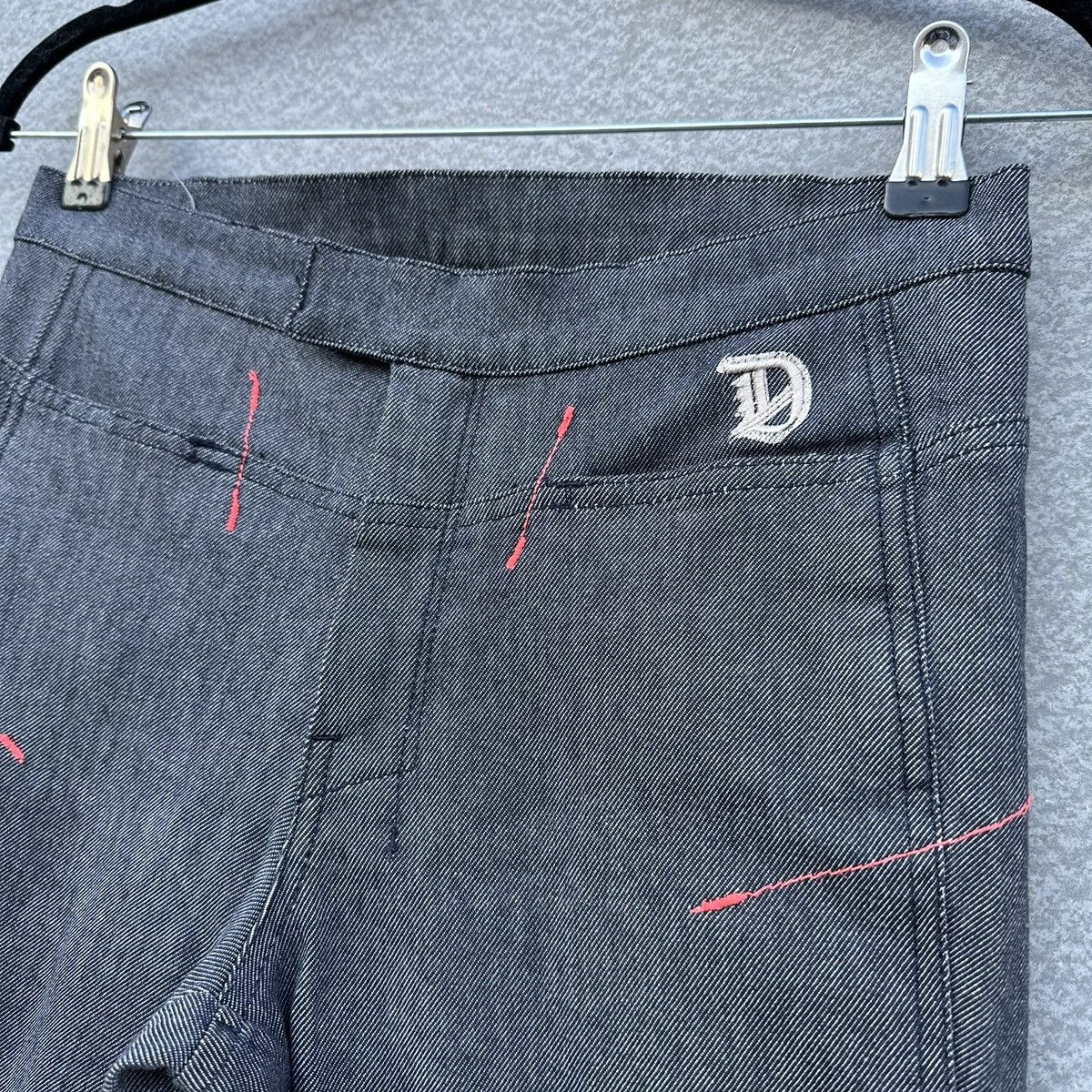 Diesel Diesel grey flared jeans with orange stitching Size 27" / US 4 / IT 40 - 3 Thumbnail