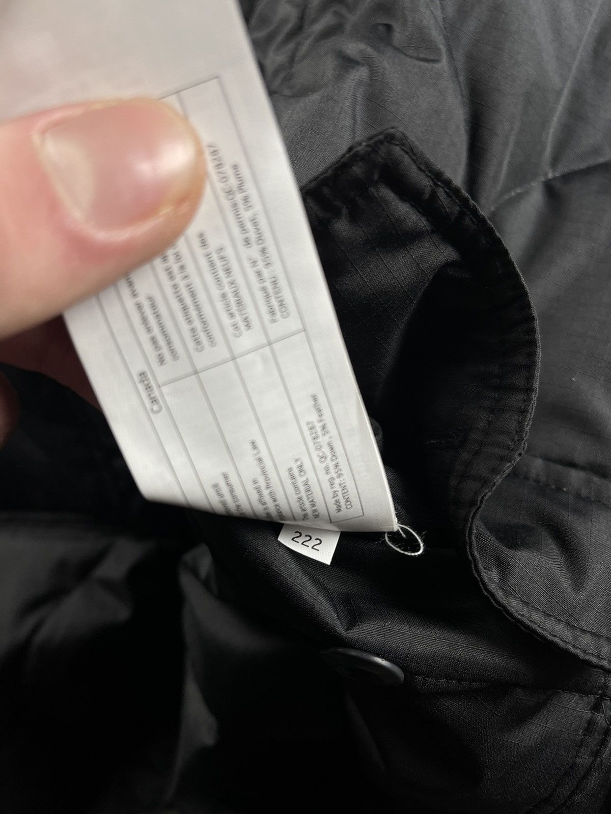 TAION TAION Military Quilted Down Shirt Jacket Black Size M Size US L / EU 52-54 / 3 - 15 Thumbnail