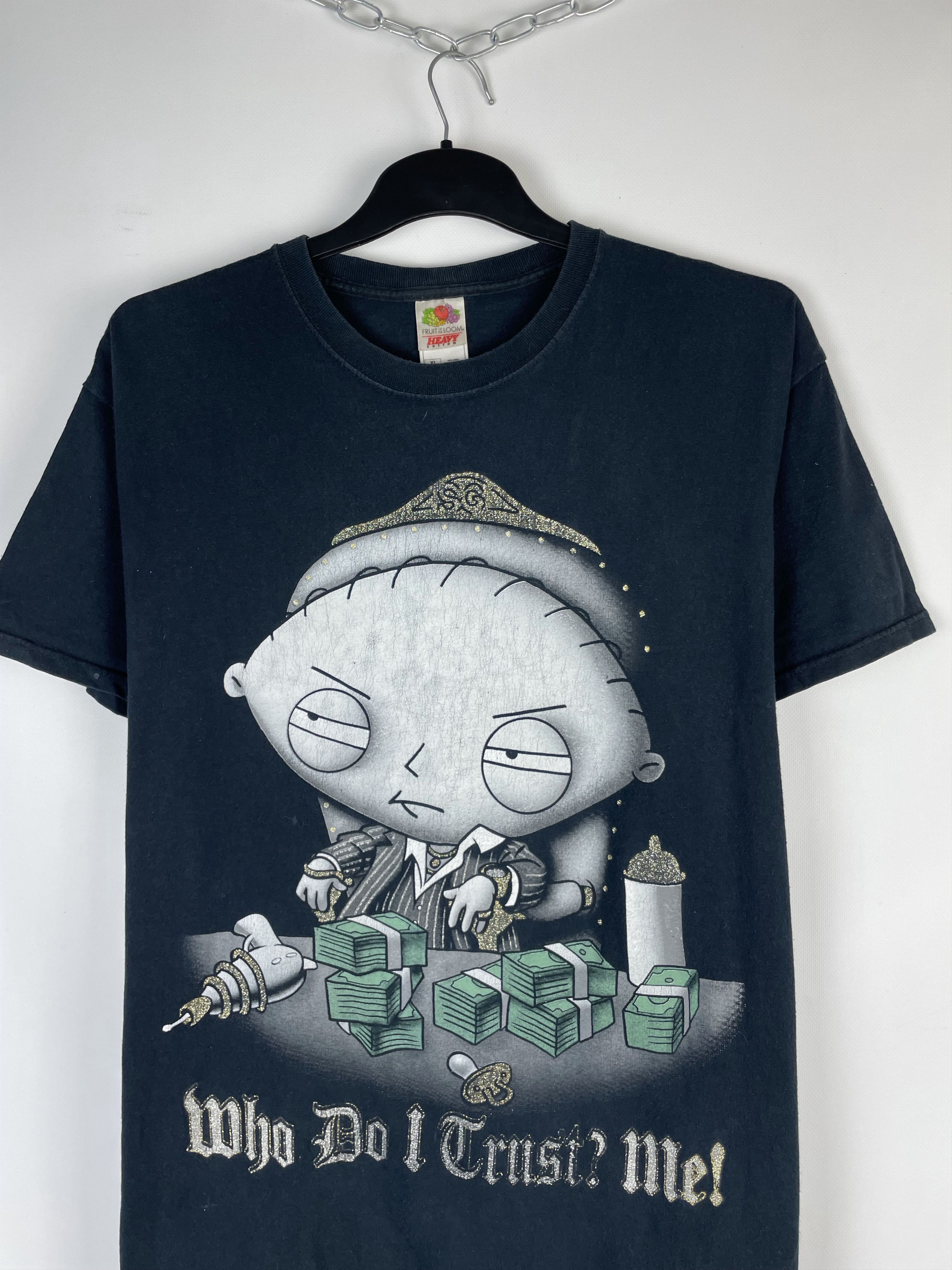 Other Family Guy Stewie Who Do I Trust Me Big Screen Printed Tee Size US XL / EU 56 / 4 - 5 Thumbnail