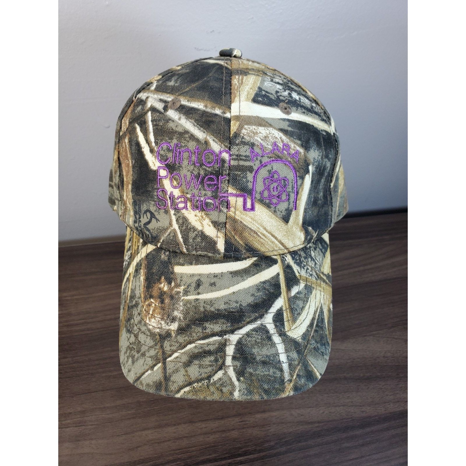Realtree × Vintage Clinton Power Station Nuclear Power Hat Camo Cap ALARA Size ONE SIZE - 2 Thumbnail