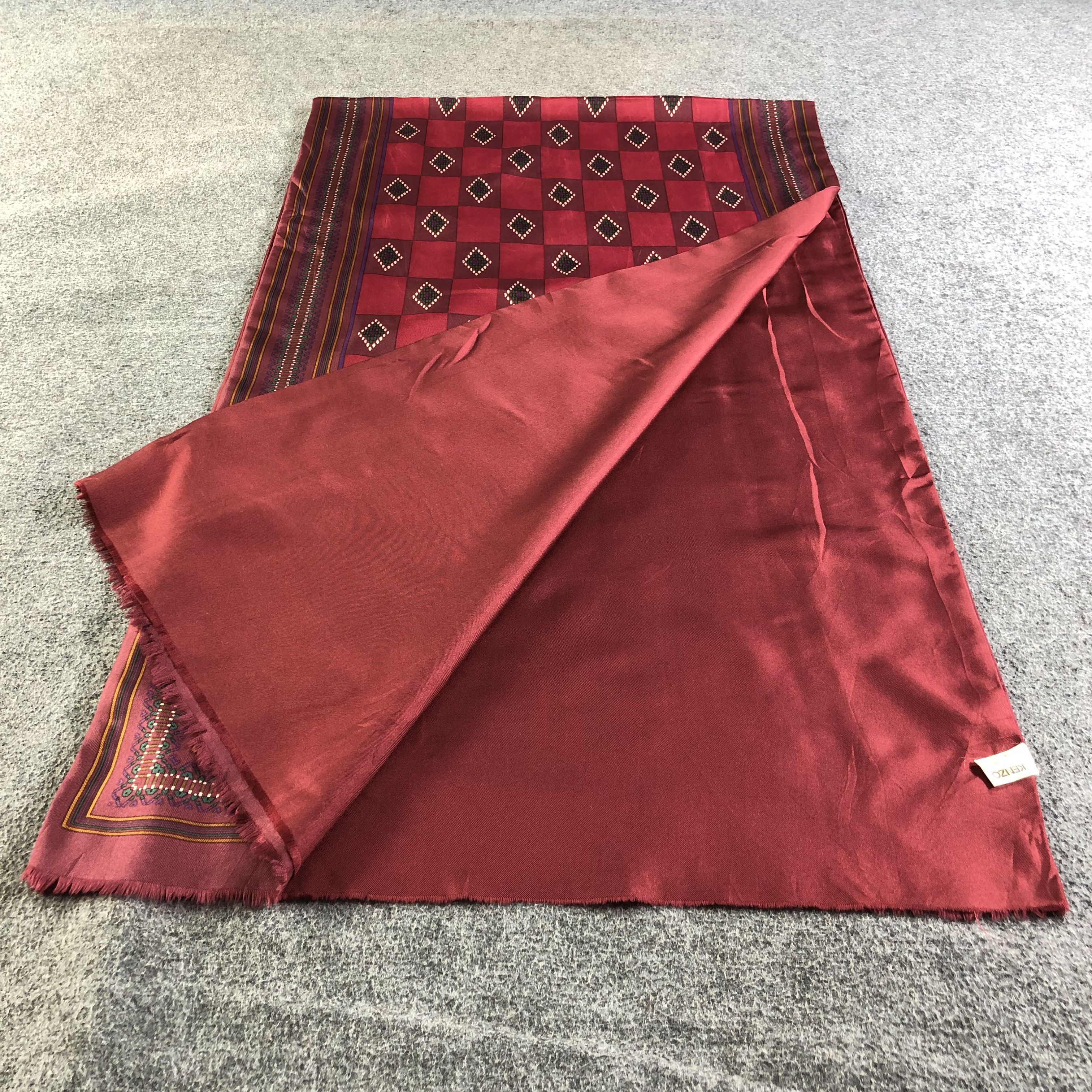 Kenzo Kenzo Silk Stole Scarf Muffler V2009 Size ONE SIZE - 5 Thumbnail