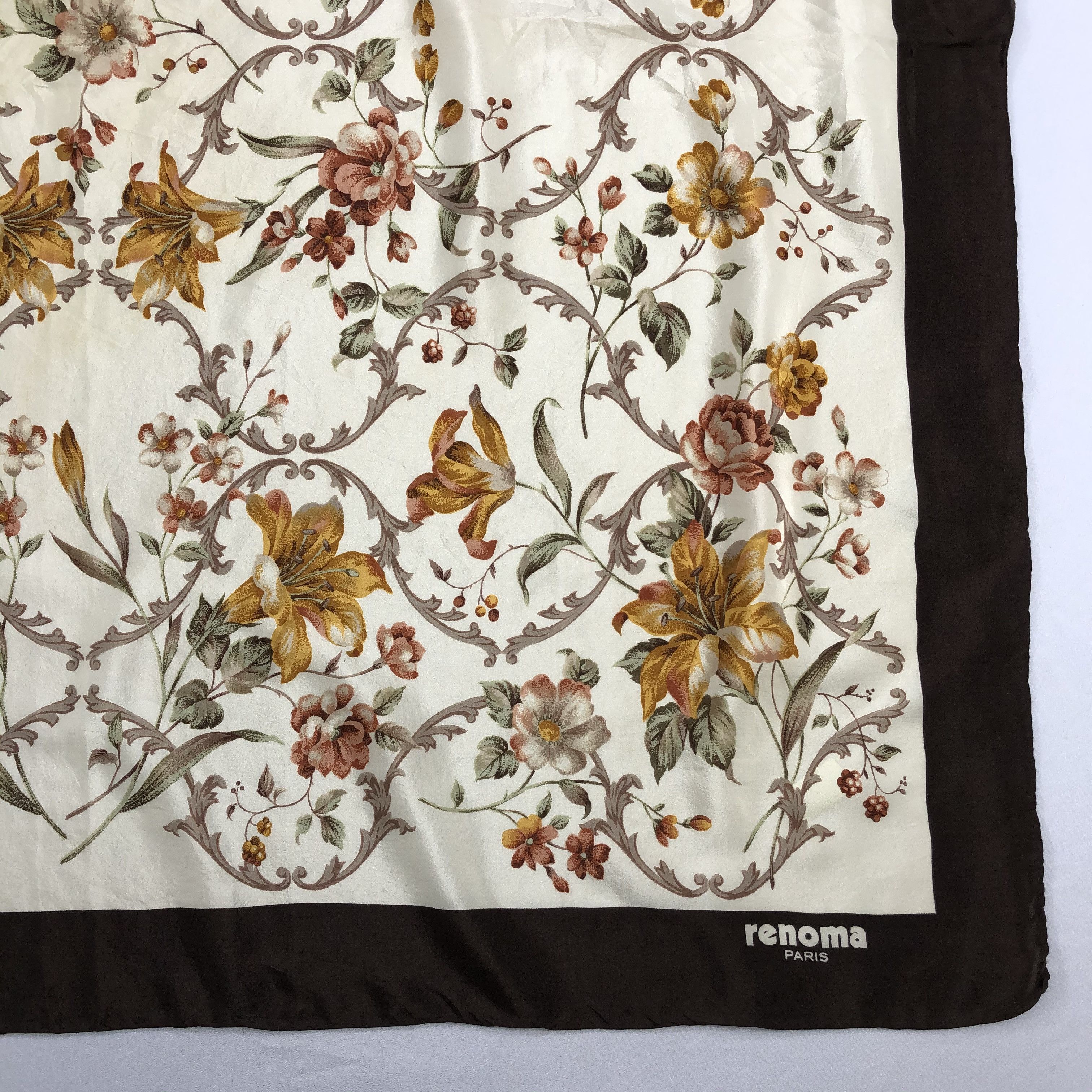 Renoma × Vintage Vintage Renoma Silk Scarf Size ONE SIZE - 4 Thumbnail