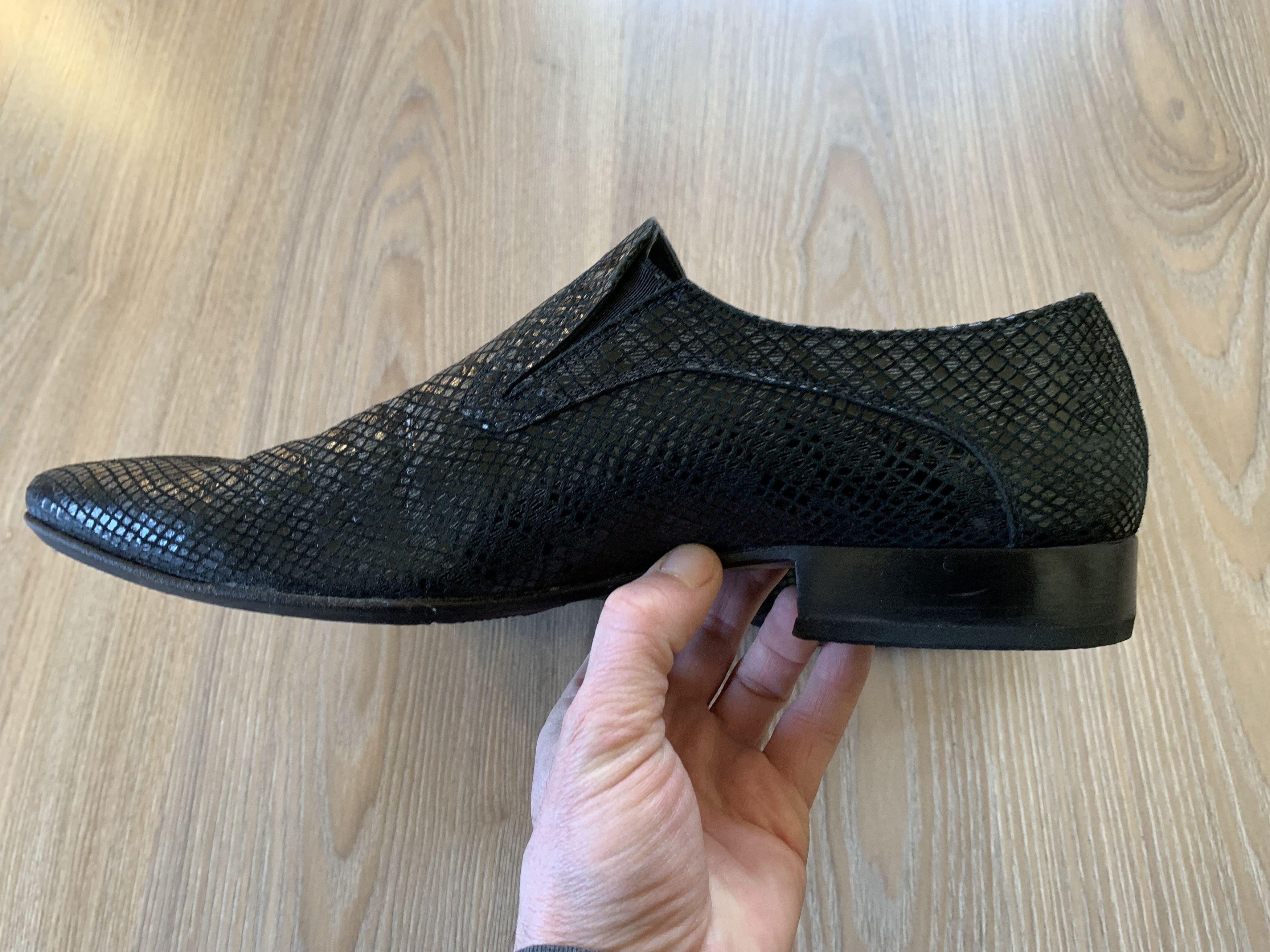 Designer × Mario Bruni × Vintage Mario Bruni Vintage Black Oxfords Shoes Size US 10 / EU 43 - 5 Thumbnail