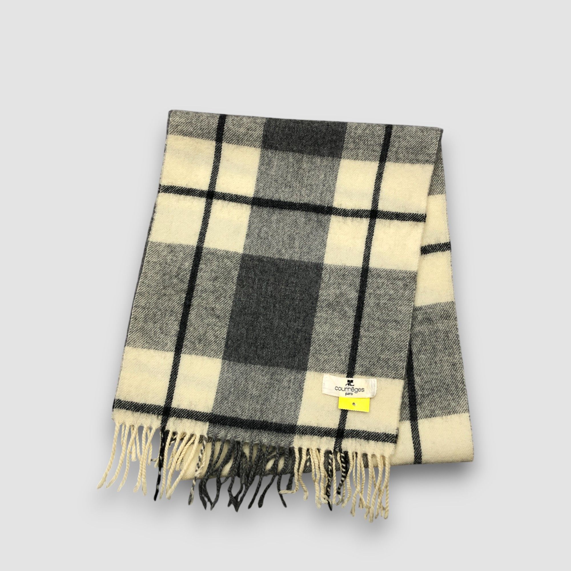 Courreges Vintage Courreges Scarf Muffler Wool Cashmere Scarves Size ONE SIZE - 2 Thumbnail