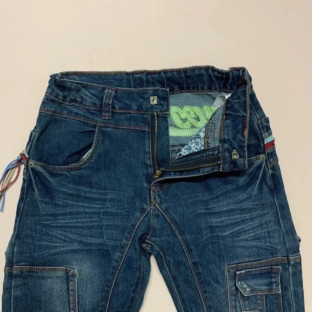 Japanese Brand 💥 RARE 💥 VINTAGE SAUCY BOT JEANS DOUBLE WAIST EMBROIDERY Size US 27 - 5 Thumbnail