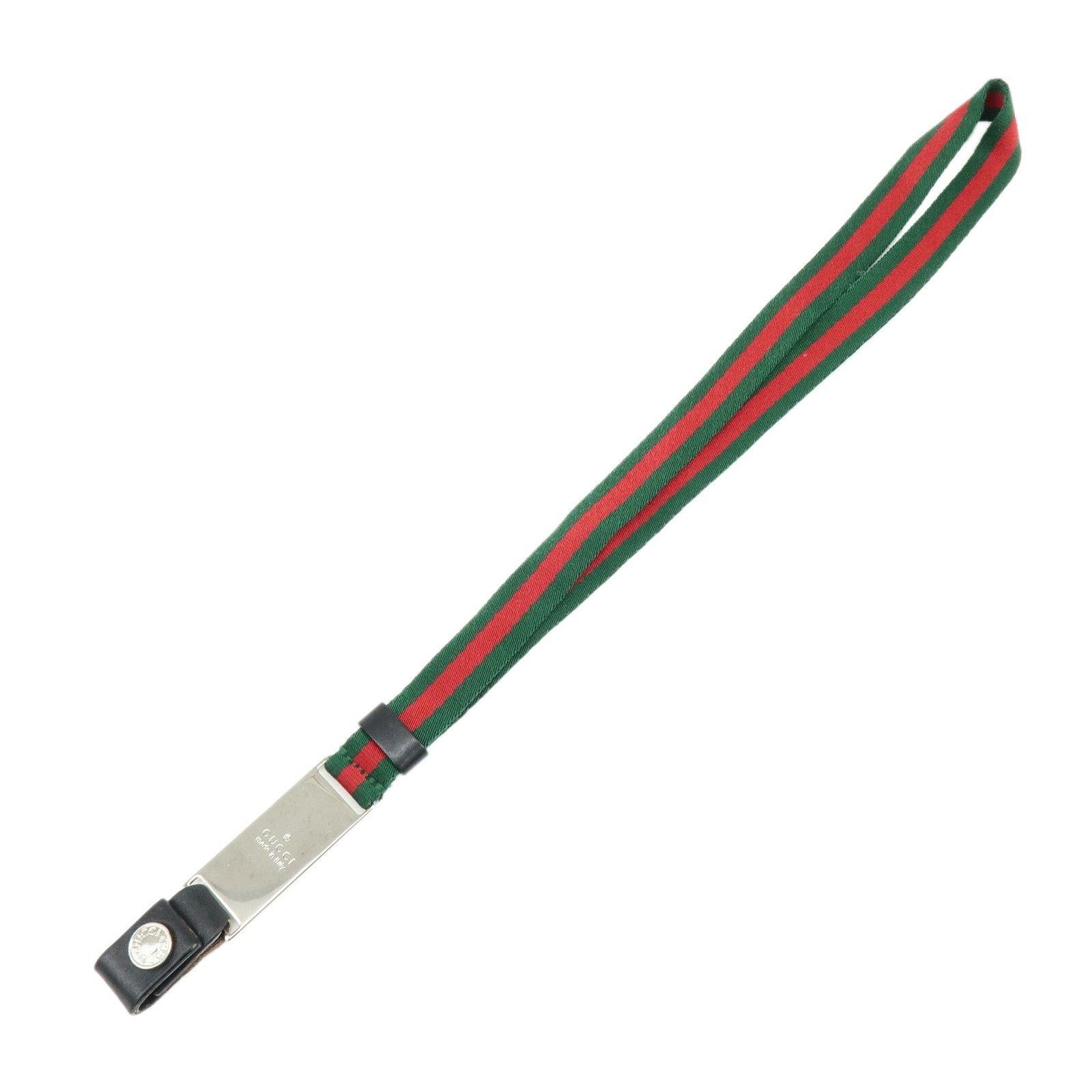Gucci Gucci Web Stripe Key Holder Canvas Multicolor Size ONE SIZE - 1 Thumbnail