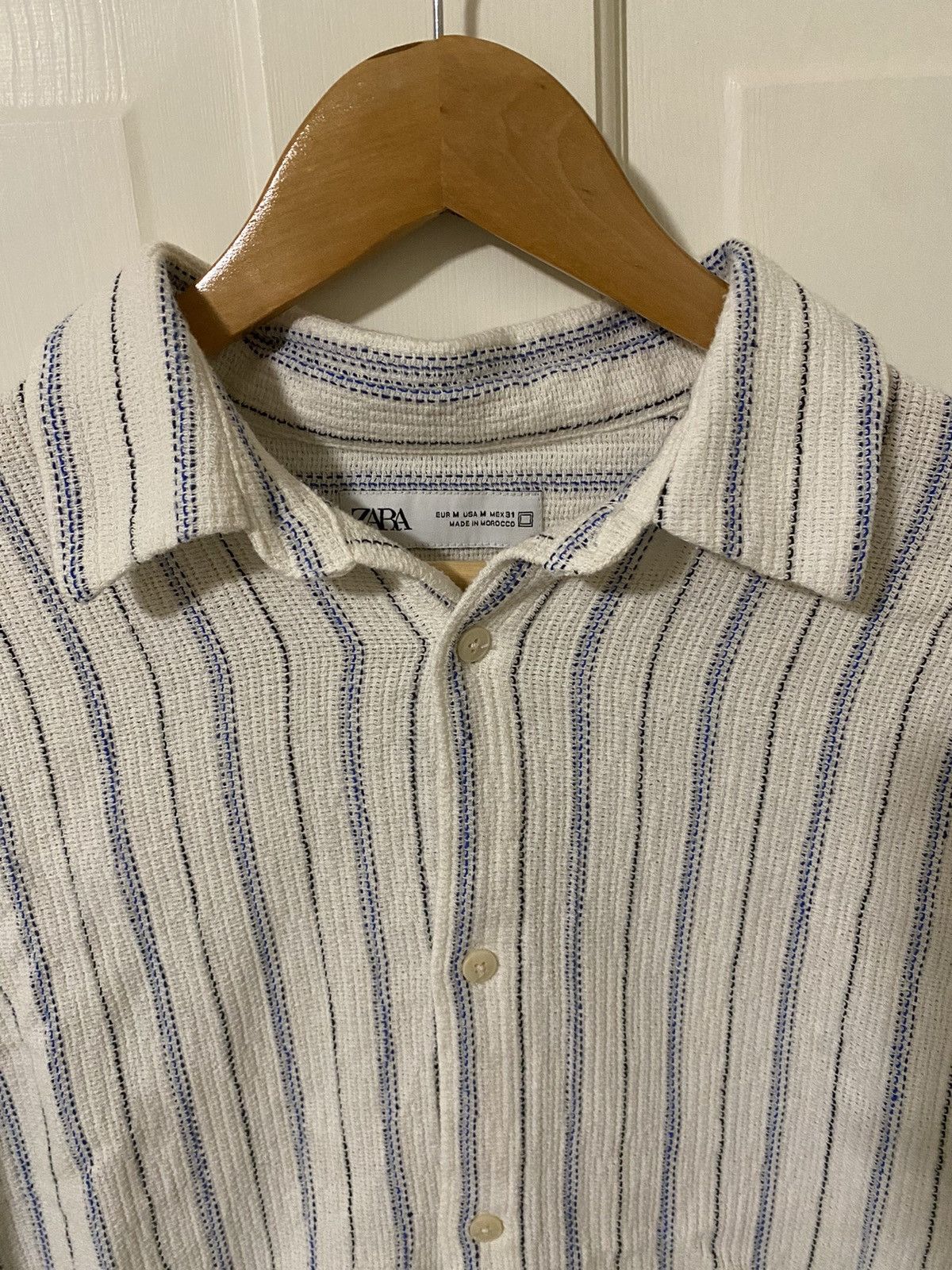 Zara Zara knit striped button up Size US M / EU 48-50 / 2 - 2 Thumbnail