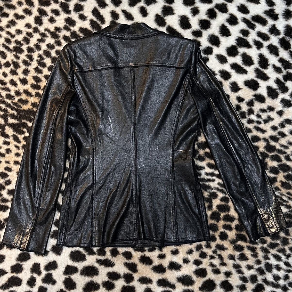 Kenzo VINTAGE KENZO LEATHER BLAZER JACKET Size S / US 4 / IT 40 - 2 Thumbnail