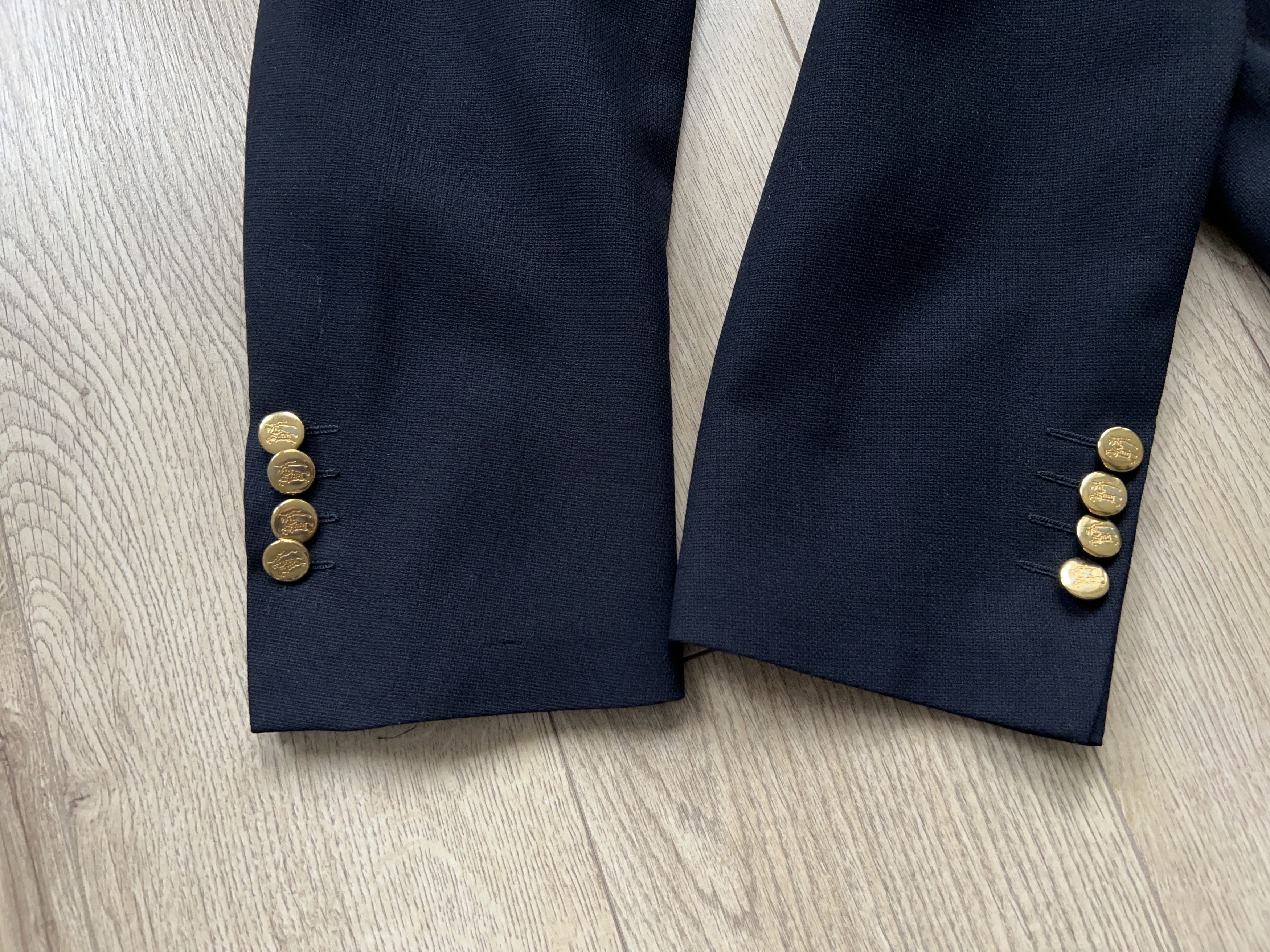 Japanese Brand × Vintage Mens London Gold Metal Buttons Lightweight Blazer Sport Coat Size 40R - 9 Thumbnail