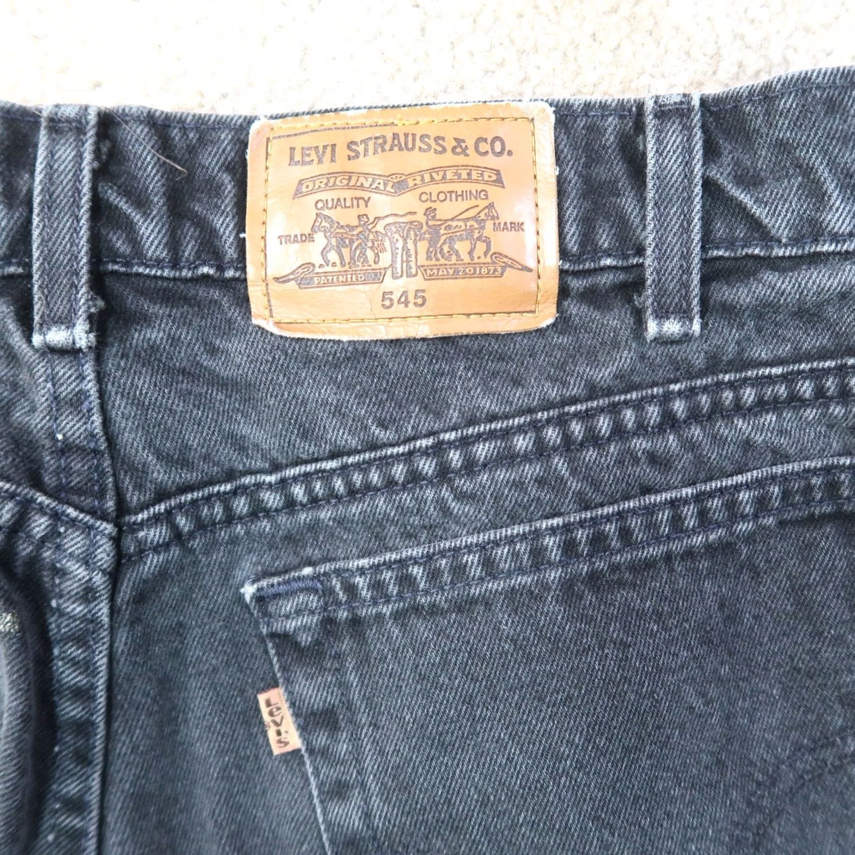 Levi's VINTAGE Levi's 545 Jeans Men 36x30 Black Denim Loose Tapered 90s Brown Tab Women's? Mens Size US 36 / EU 52 - 6 Thumbnail