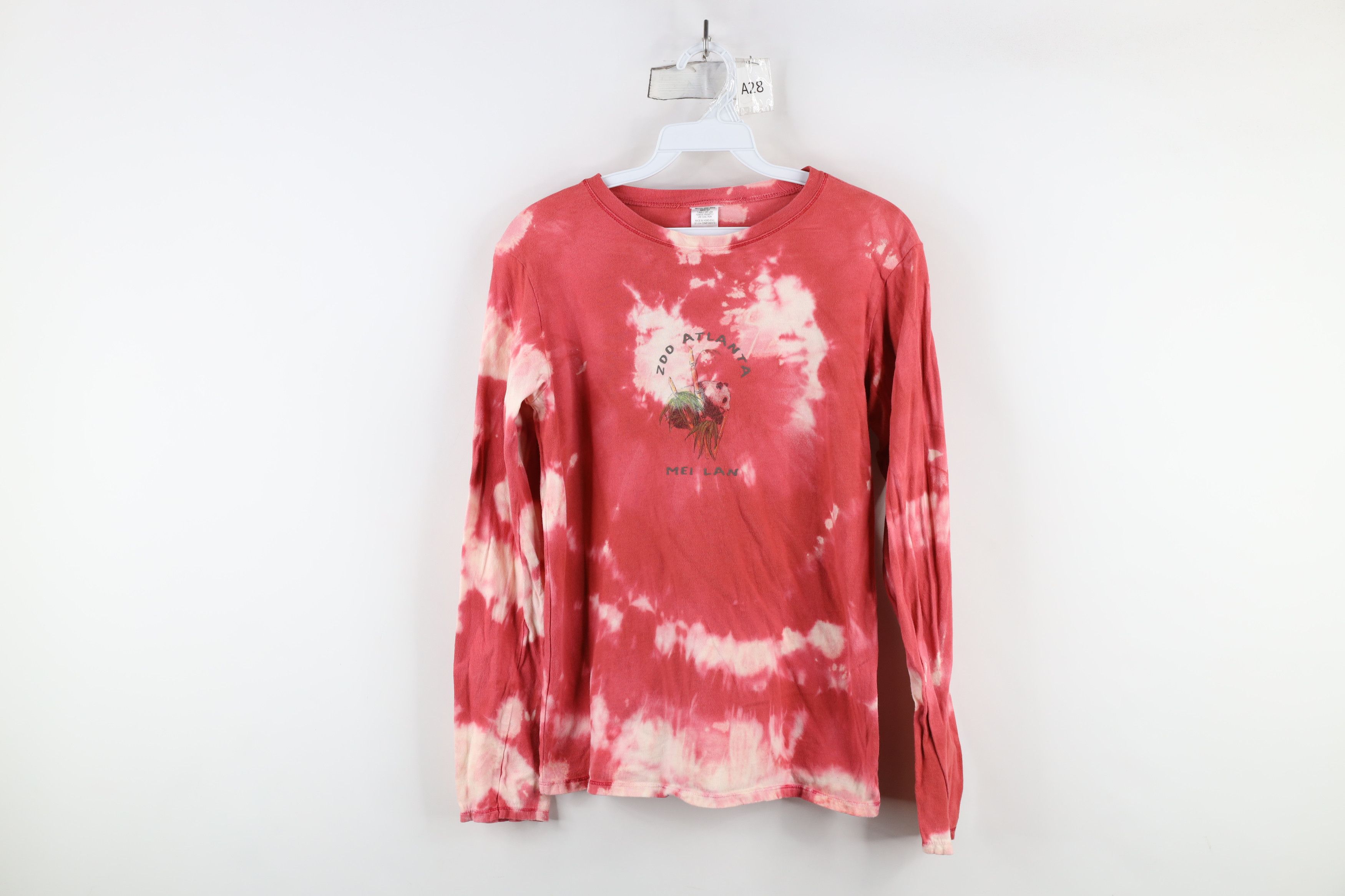 Vintage Vintage Y2K Mei Lan Panda Bear Acid Wash Long Sleeve T-Shirt Size S / US 4 / IT 40 - 1 Thumbnail