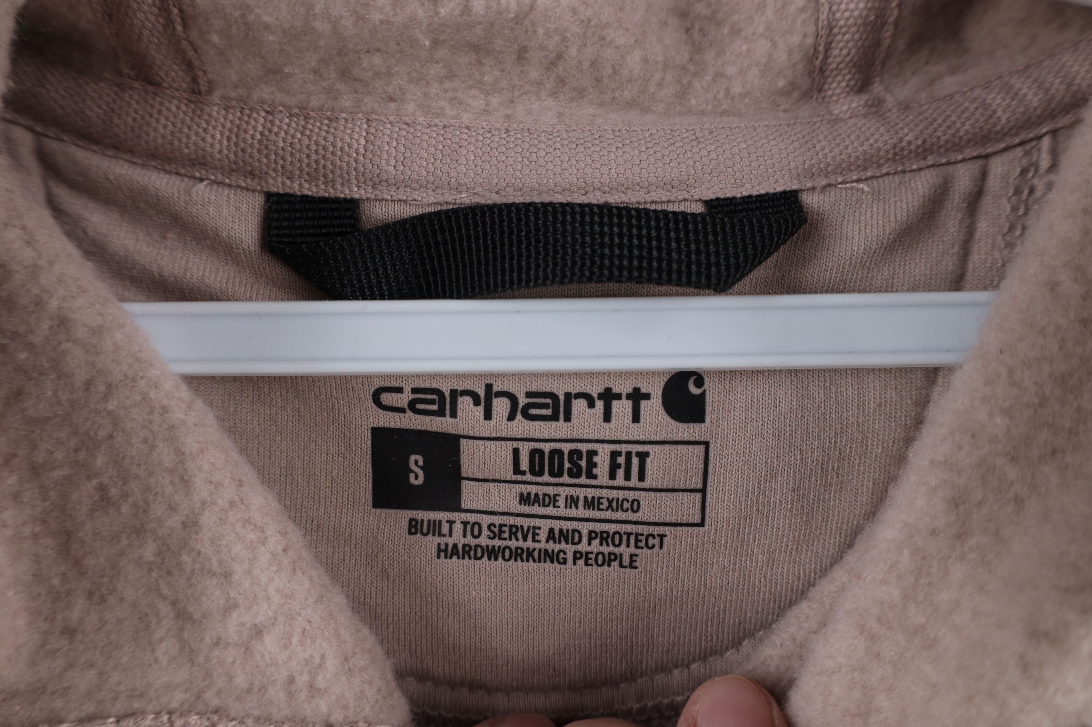 Carhartt × Vintage Vintage Carhartt Spell Out Hoodie Sweatshirt Light Purple Size US S / EU 44-46 / 1 - 8 Thumbnail
