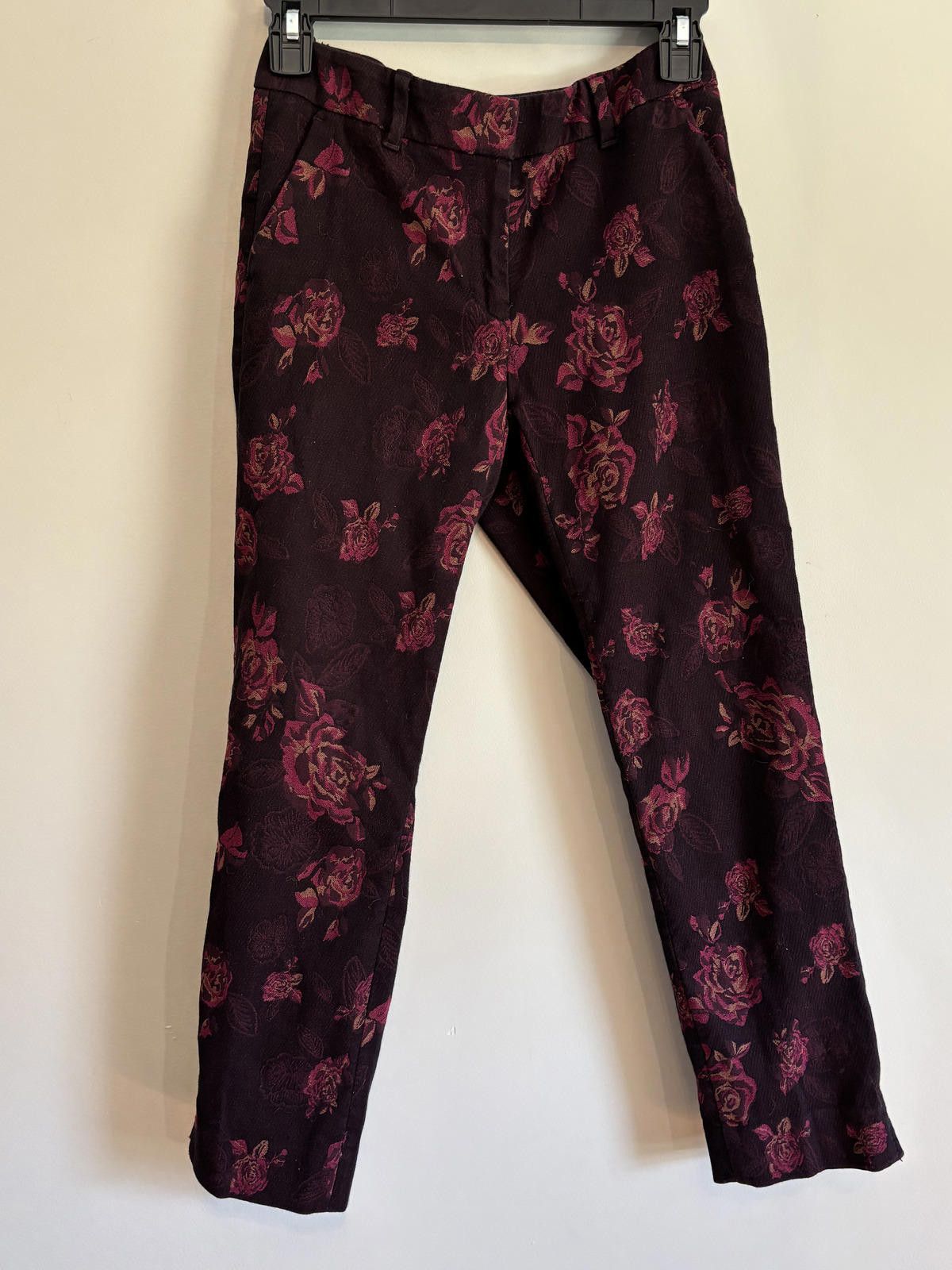 Other WHBM Boho Cottage Core Ankle Floral Print Pants 2P Size 26" / US 2 / IT 38 - 1 Thumbnail