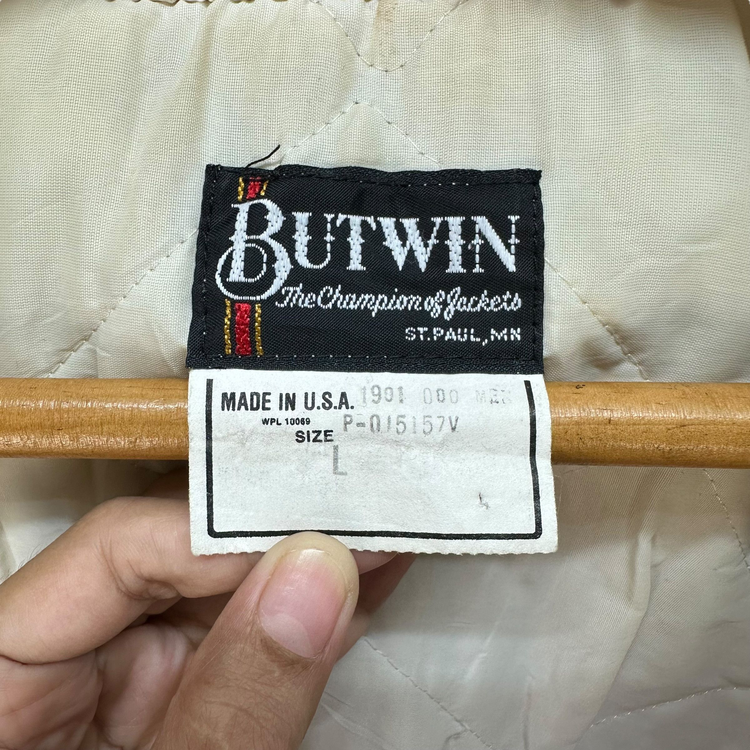 Vintage BUTWIN Made in USA Gold Coach Jacket #A37-0846 Size US L / EU 52-54 / 3 - 7 Thumbnail