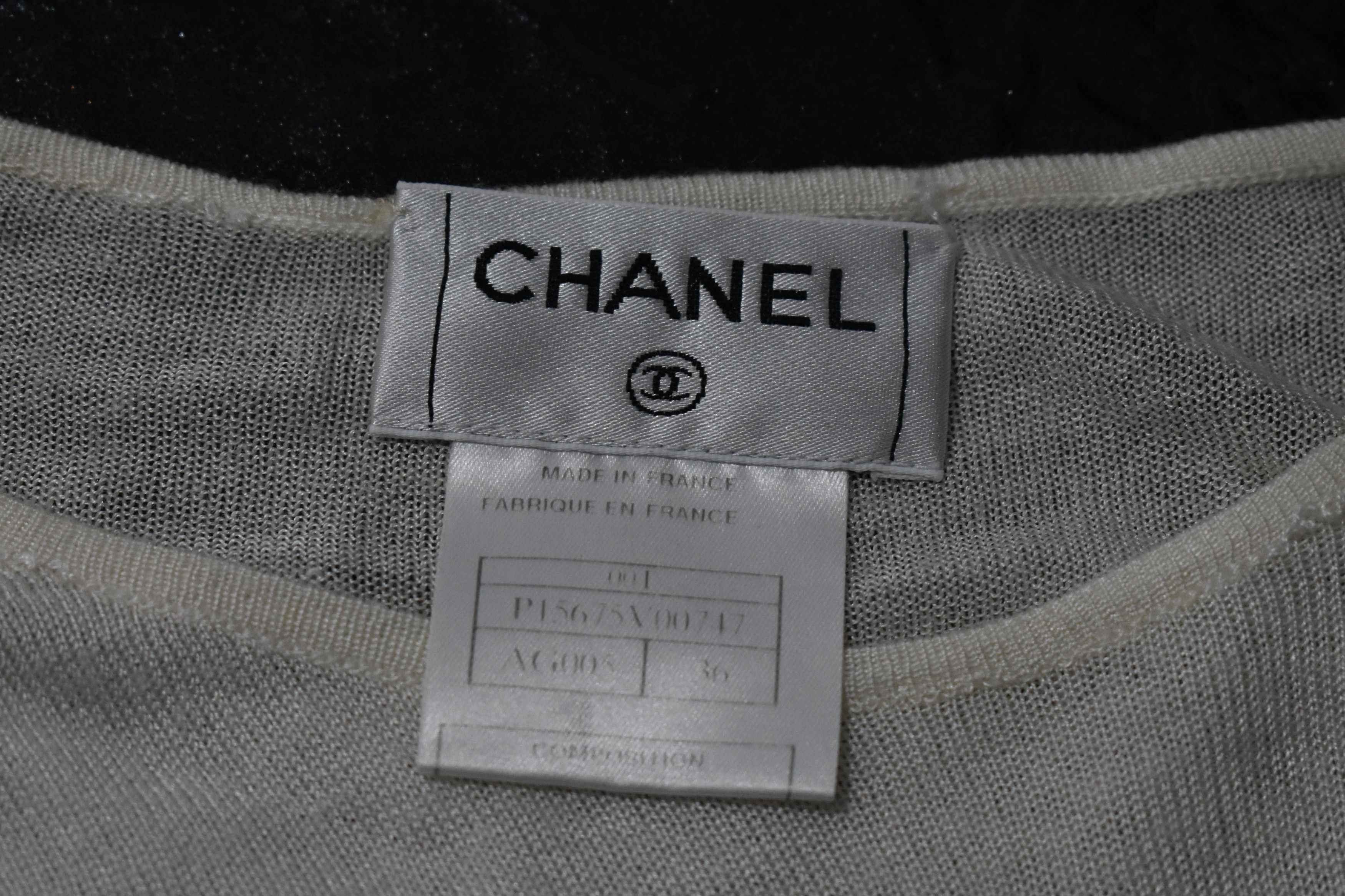 Chanel Vintage Chanel Top Silk Mesh Size XS / US 0-2 / IT 36-38 - 3 Thumbnail