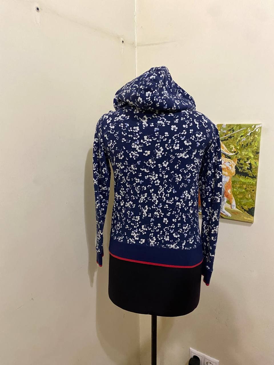 Polo Ralph Lauren Polo Ralph Lauren dark blue micro floral zip up hoodie Size S / US 4 / IT 40 - 3 Thumbnail