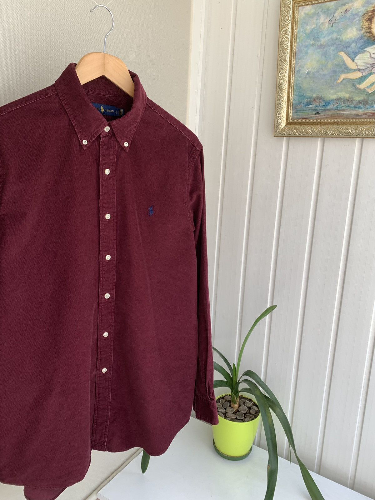 Ralph Lauren Ralph Lauren Corduroy LS Burgundy Button Shirt Size L Size US L / EU 52-54 / 3 - 2 Thumbnail