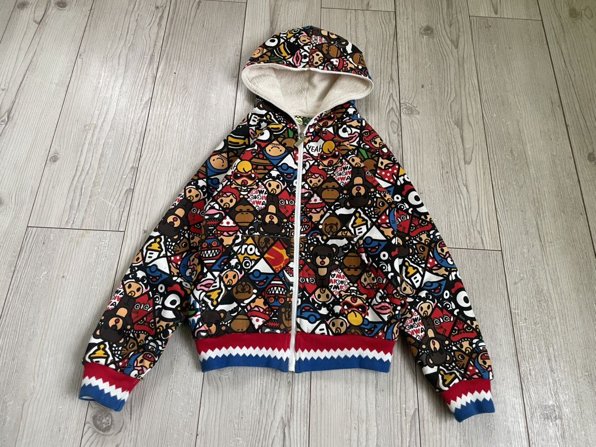 Japanese Brand × Vintage Y2K Hoodie Full Zip Bape Baby Milo Style Size US S / EU 44-46 / 1 - 5 Thumbnail