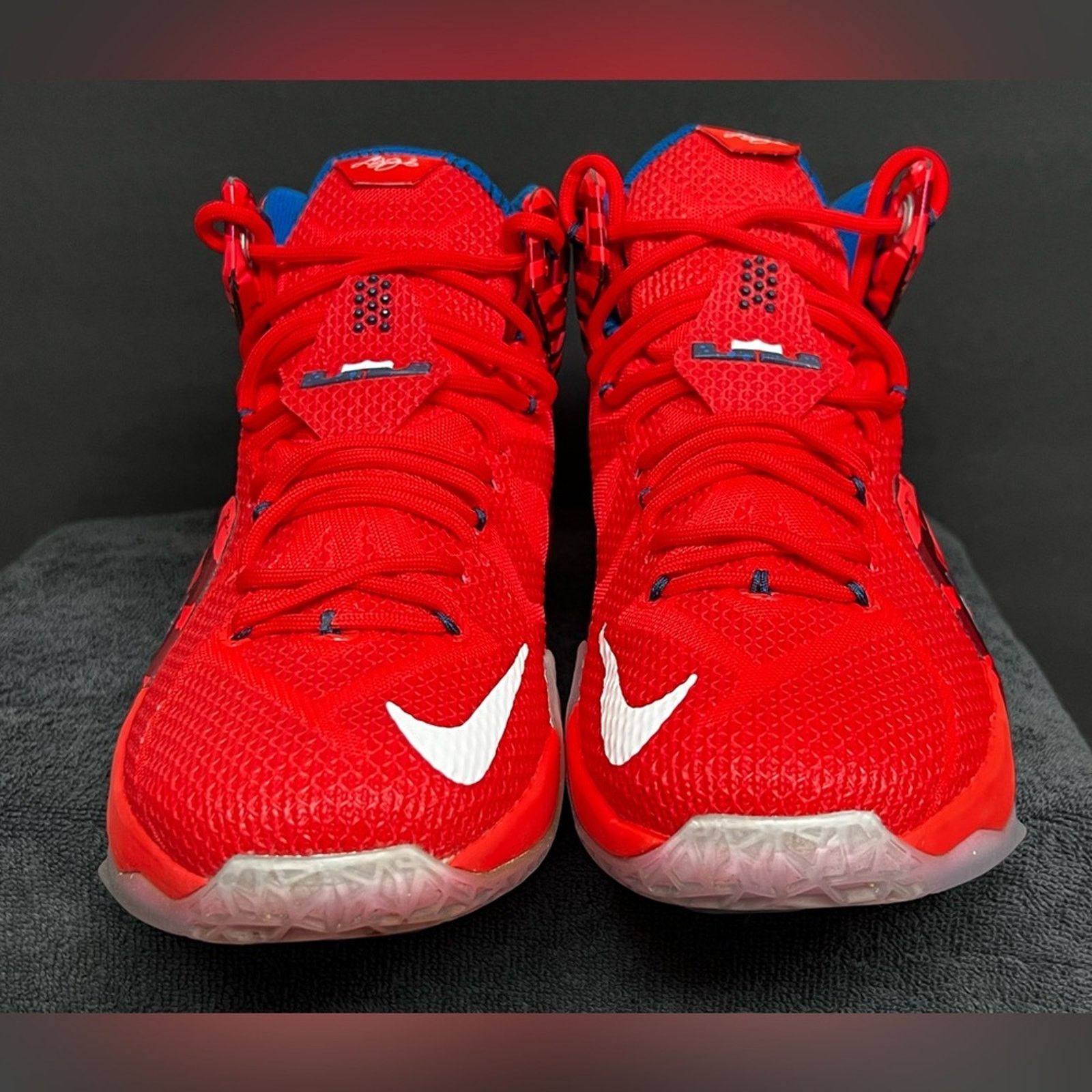 Nike Nike Lebron XII 12 Independence Day Men's 11 Shoes WORN 1X Size US 11 / EU 44 - 5 Thumbnail