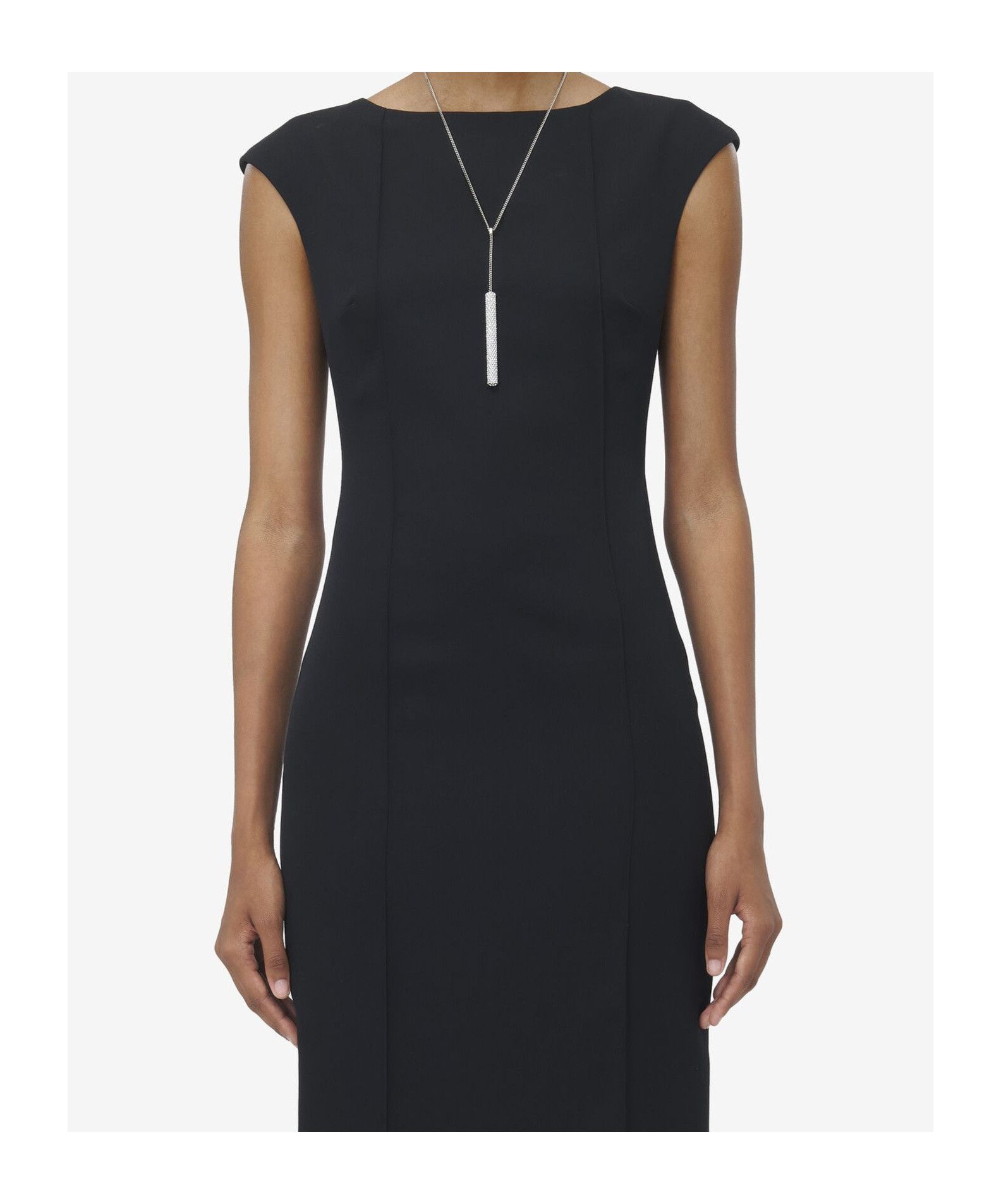 Alexander McQueen o1srvl11e0226 Pencil Dress In Black Size S / US 4 / IT 40 - 5 Thumbnail