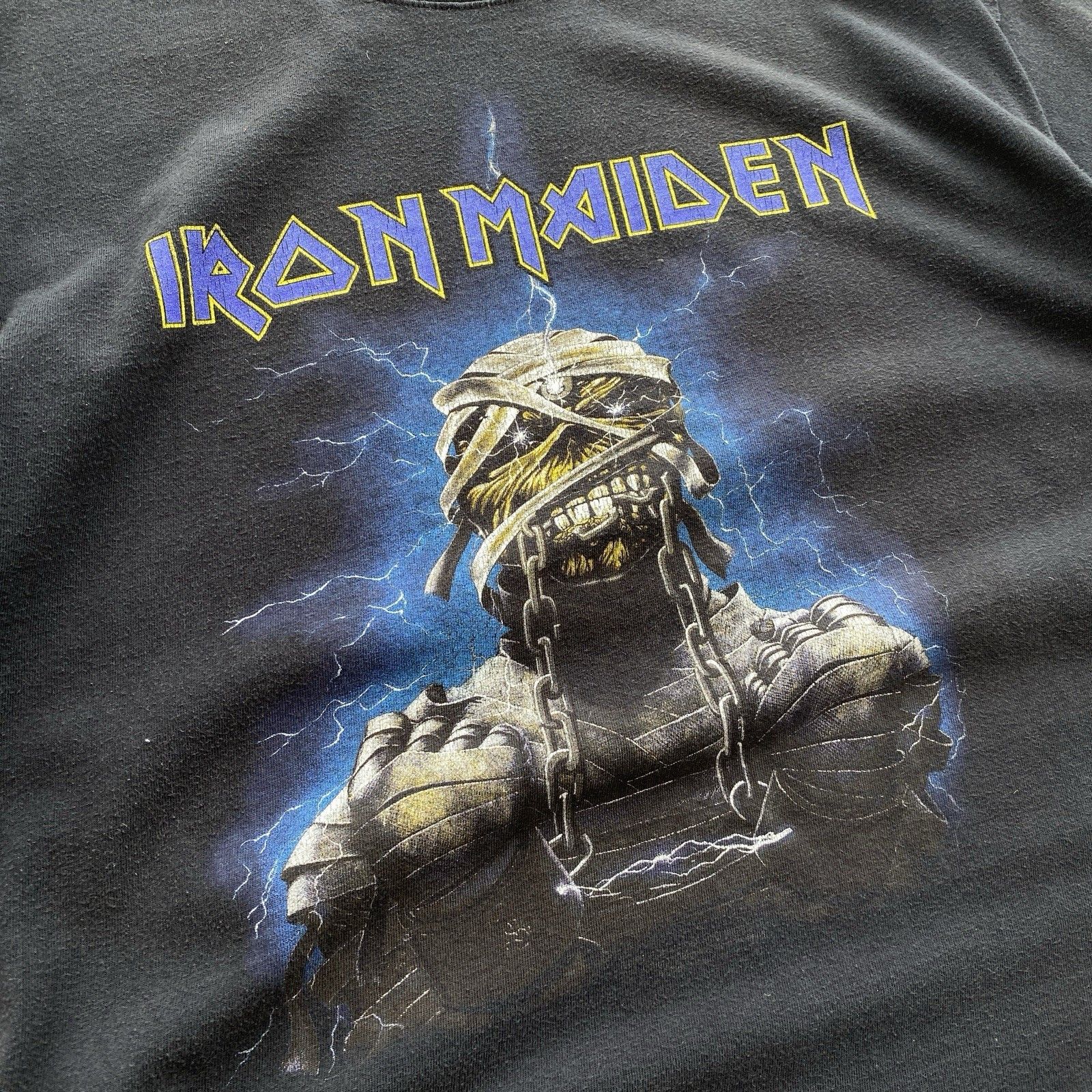 Iron Maiden Vintage 90s IRON MAIDEN Band Rock T shirt Y2K skull Band Size US M / EU 48-50 / 2 - 6 Thumbnail