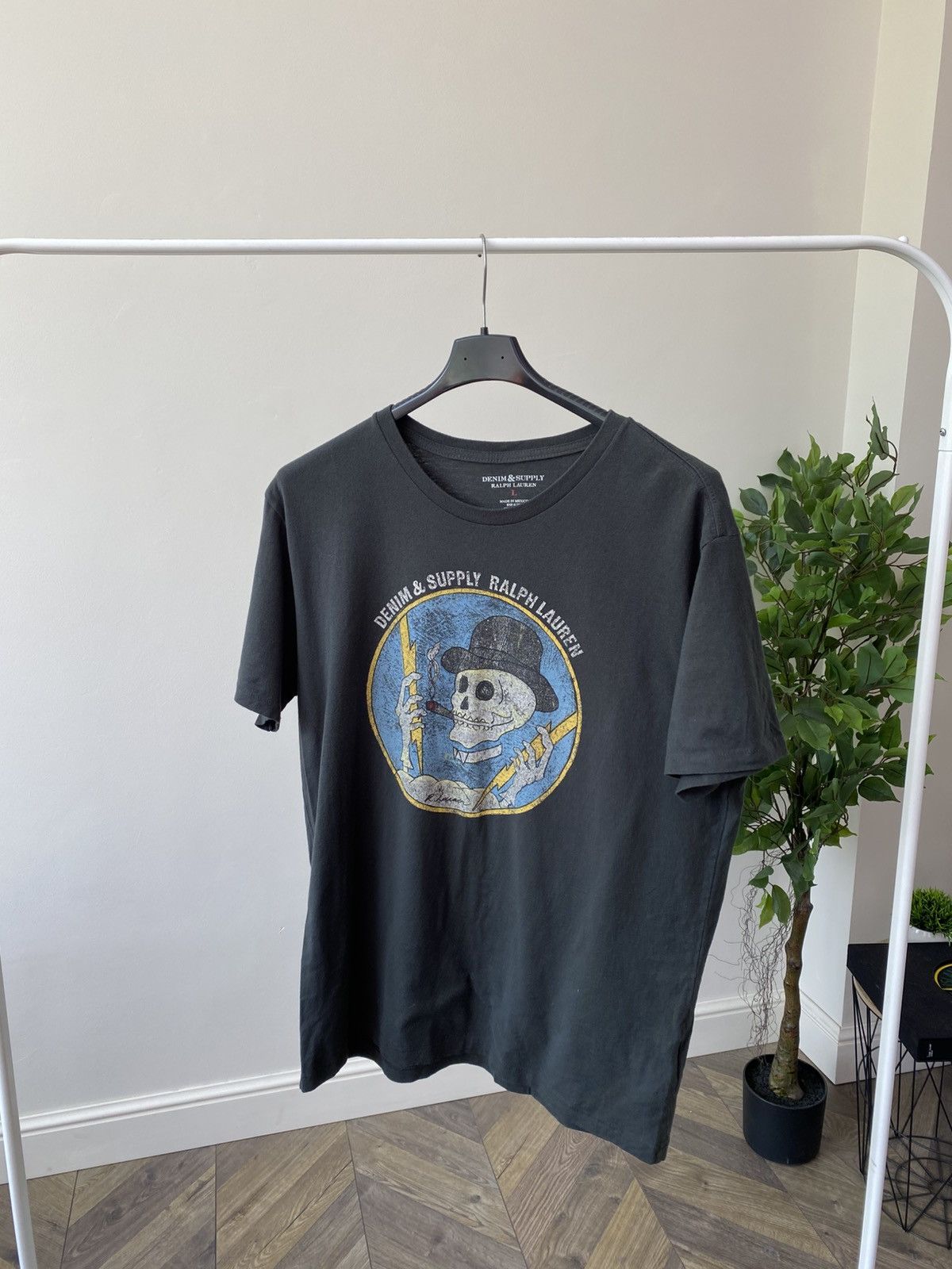 Denim & Supply Ralph Lauren × Polo Ralph Lauren × Vintage Vintage Ralph Lauren Polo Skull Military Denim Supply Tee Size US L / EU 52-54 / 3 - 2 Thumbnail
