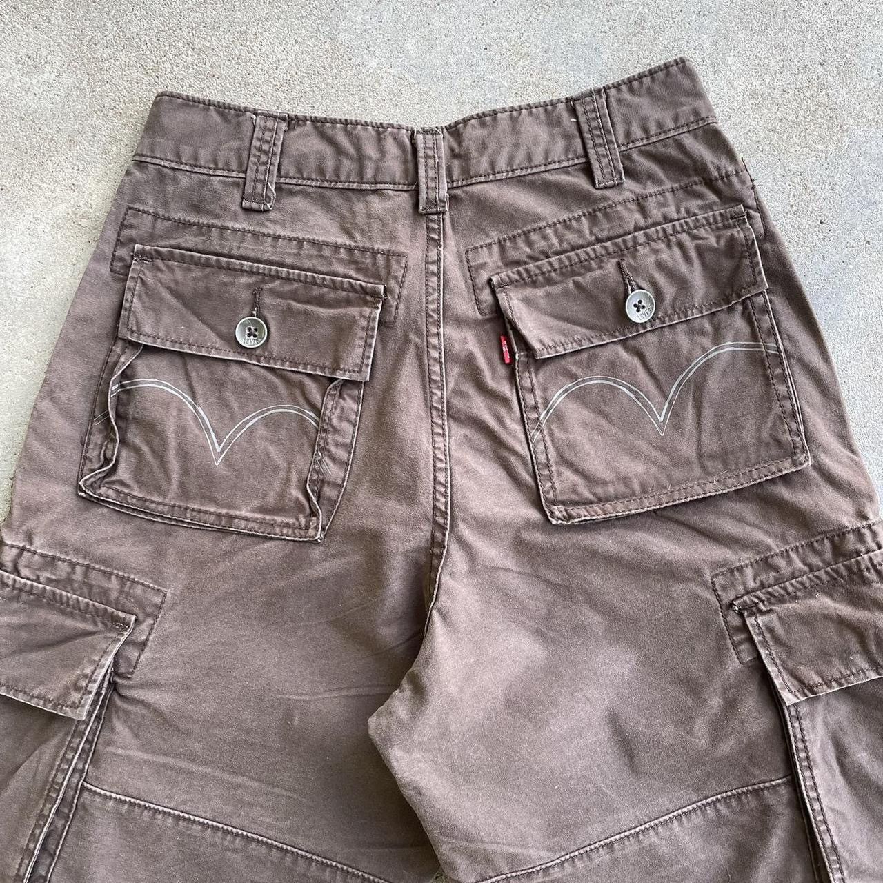 Japanese Brand × Vintage Crazy vintage baggy Y2K skater Grunge Levi’s cargo shorts Size US 31 - 5 Thumbnail