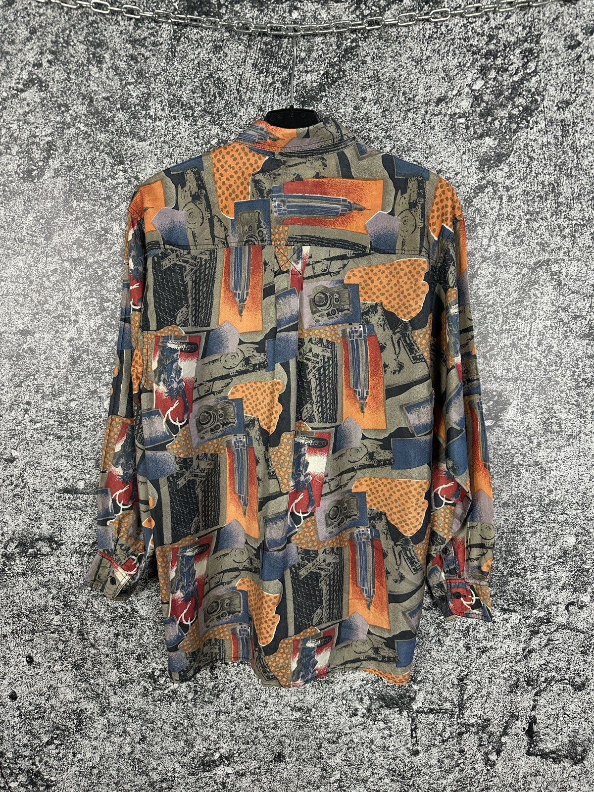 Vintage Gratify Silk Abstract Pattern Long Sleeve Vintage Shirt Sz S Size US S / EU 44-46 / 1 - 6 Thumbnail
