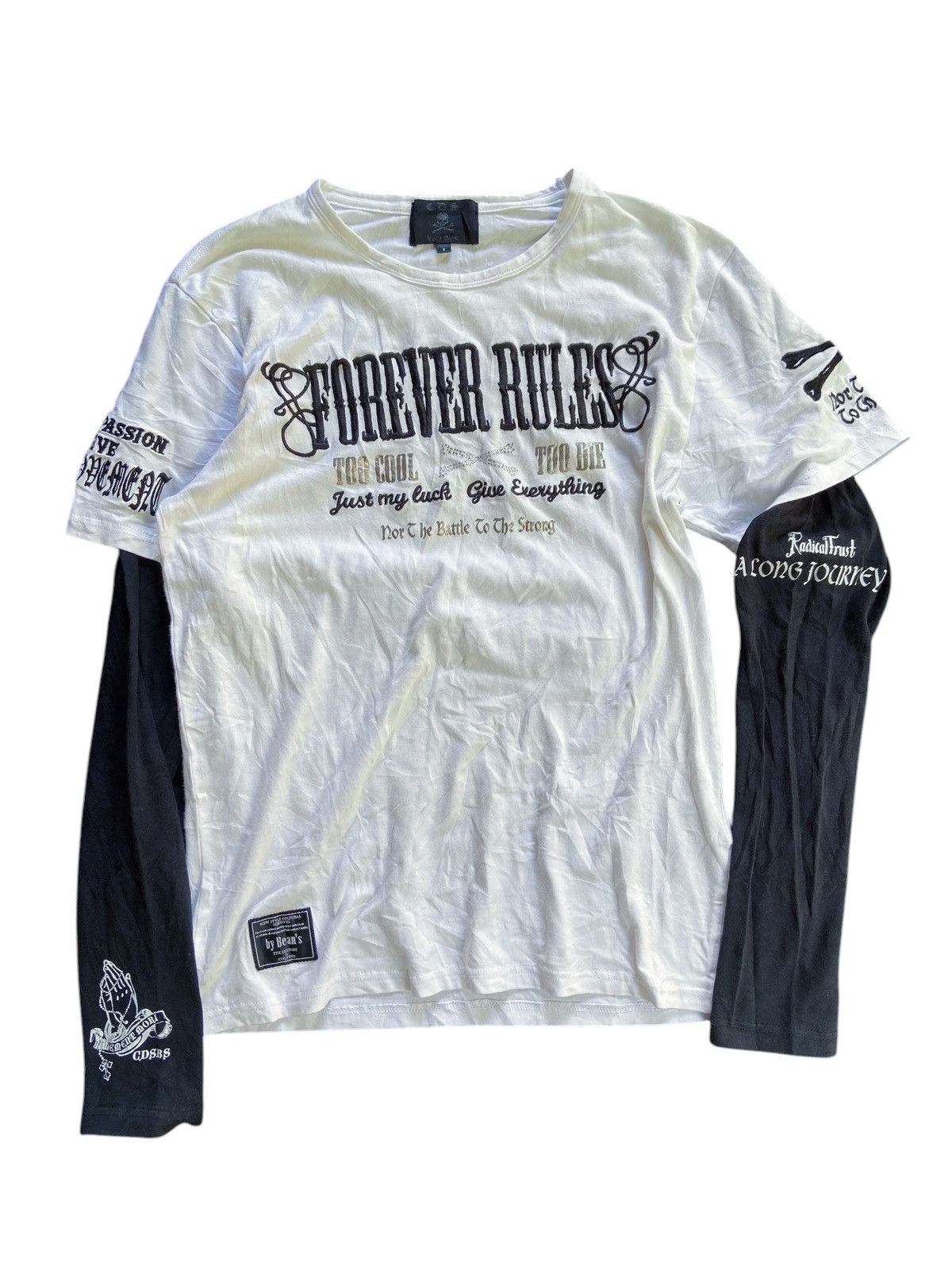 Japanese Brand TOO COOL TOO DIE DOUBLE LAYER PUNK LONG SLEEVE Size US M / EU 48-50 / 2 - 1 Thumbnail