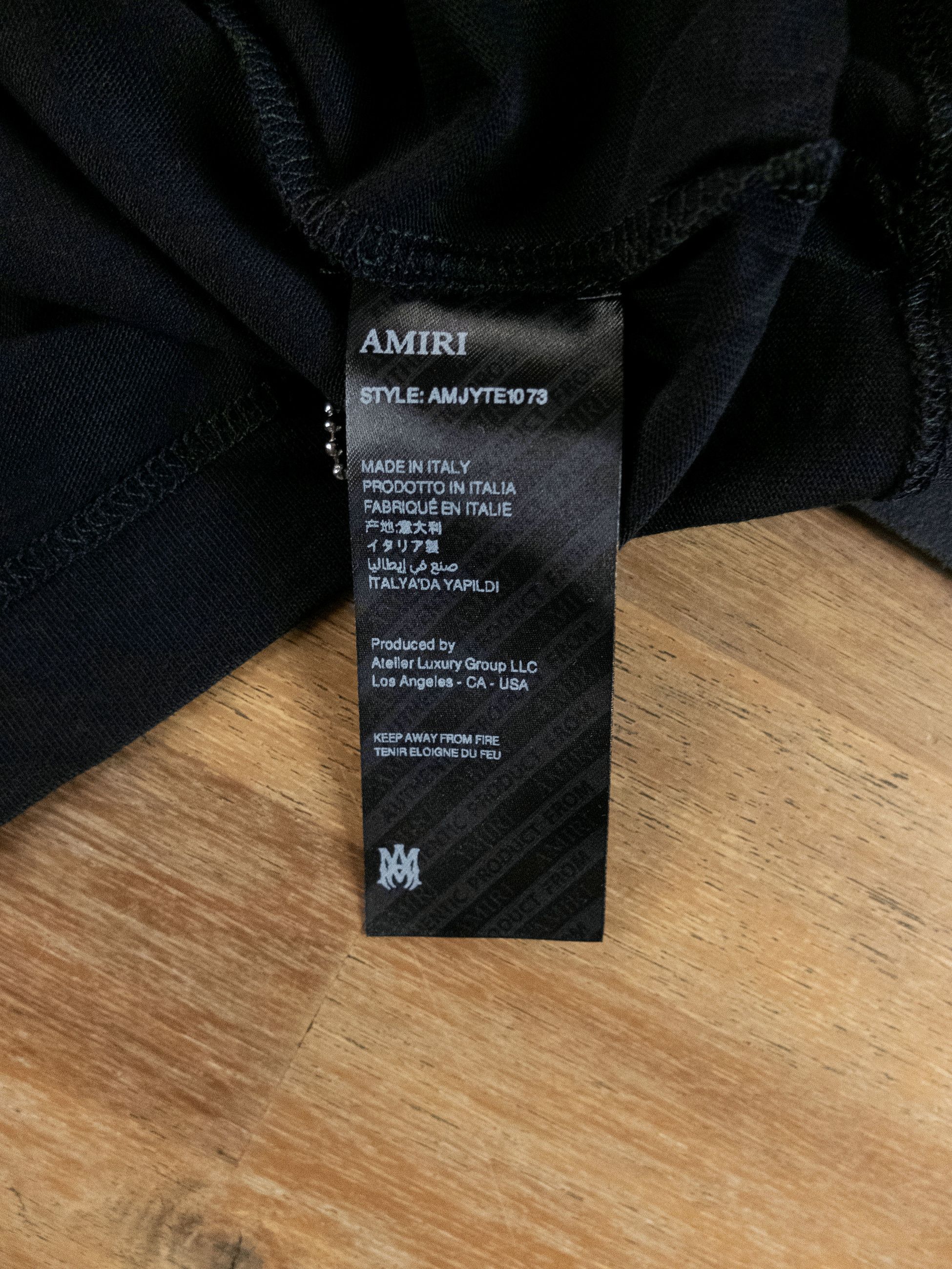 Amiri AMIRI Core collection black logo print t-shirt Medium Size US M / EU 48-50 / 2 - 7 Thumbnail