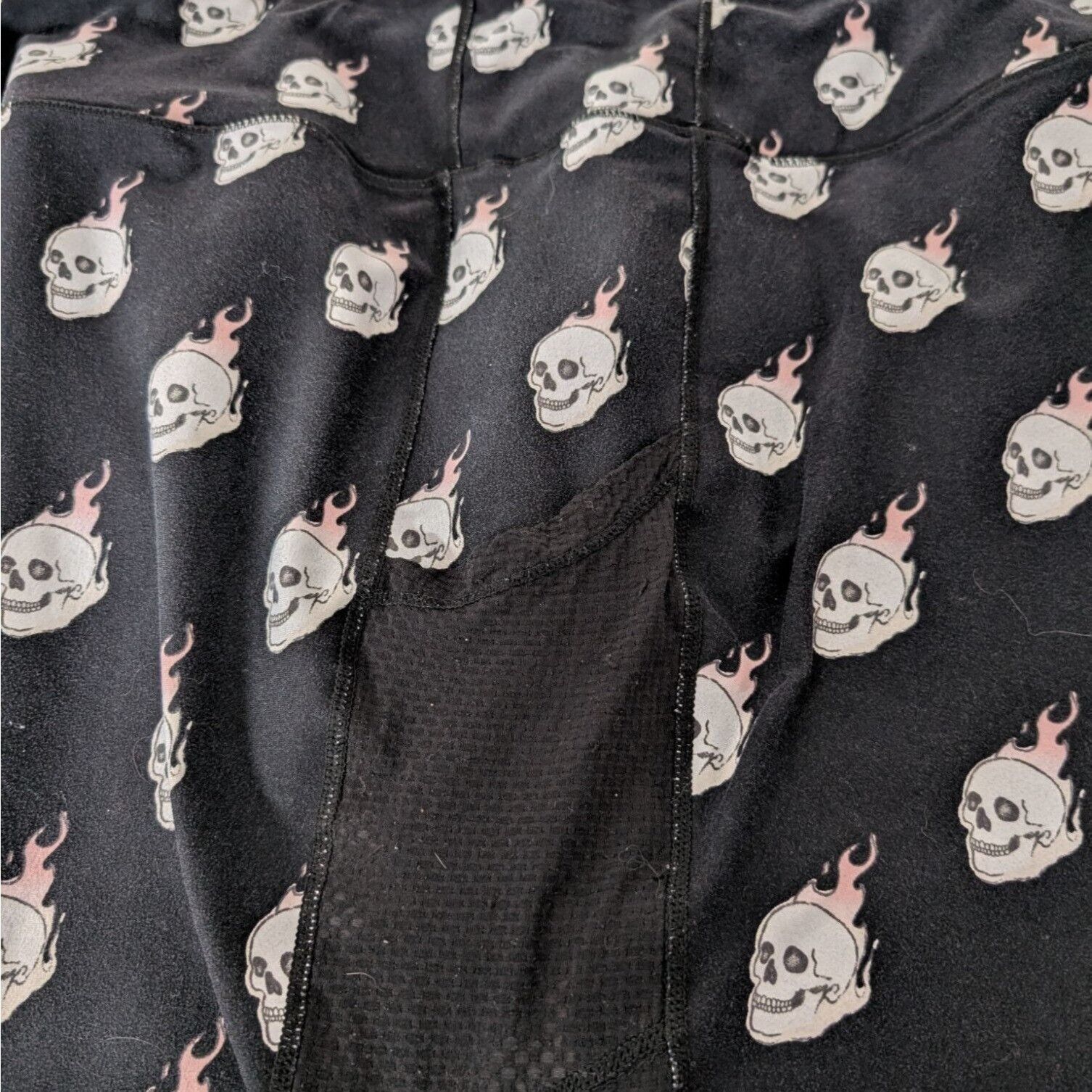 Torrid Torrid Active Flaming Skull Leggings Womens Size 4X Black Size 40" / US 18 - 4 Thumbnail